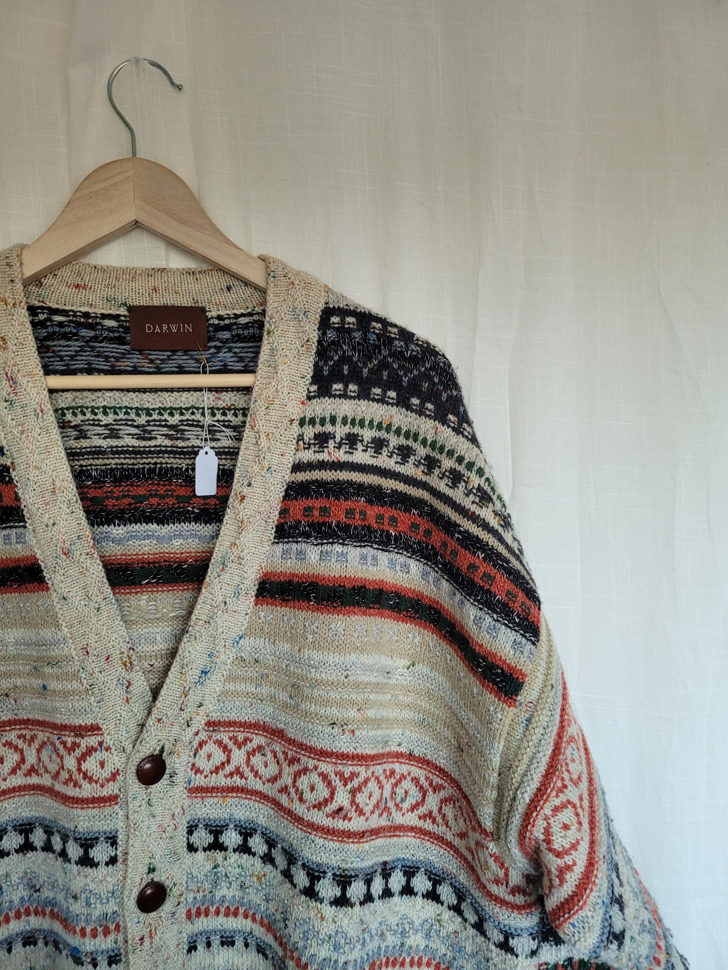 🍂 Grandpa’s Harvest Knit - vintage grandpa vibe knitted cardigan - size XL/XXL