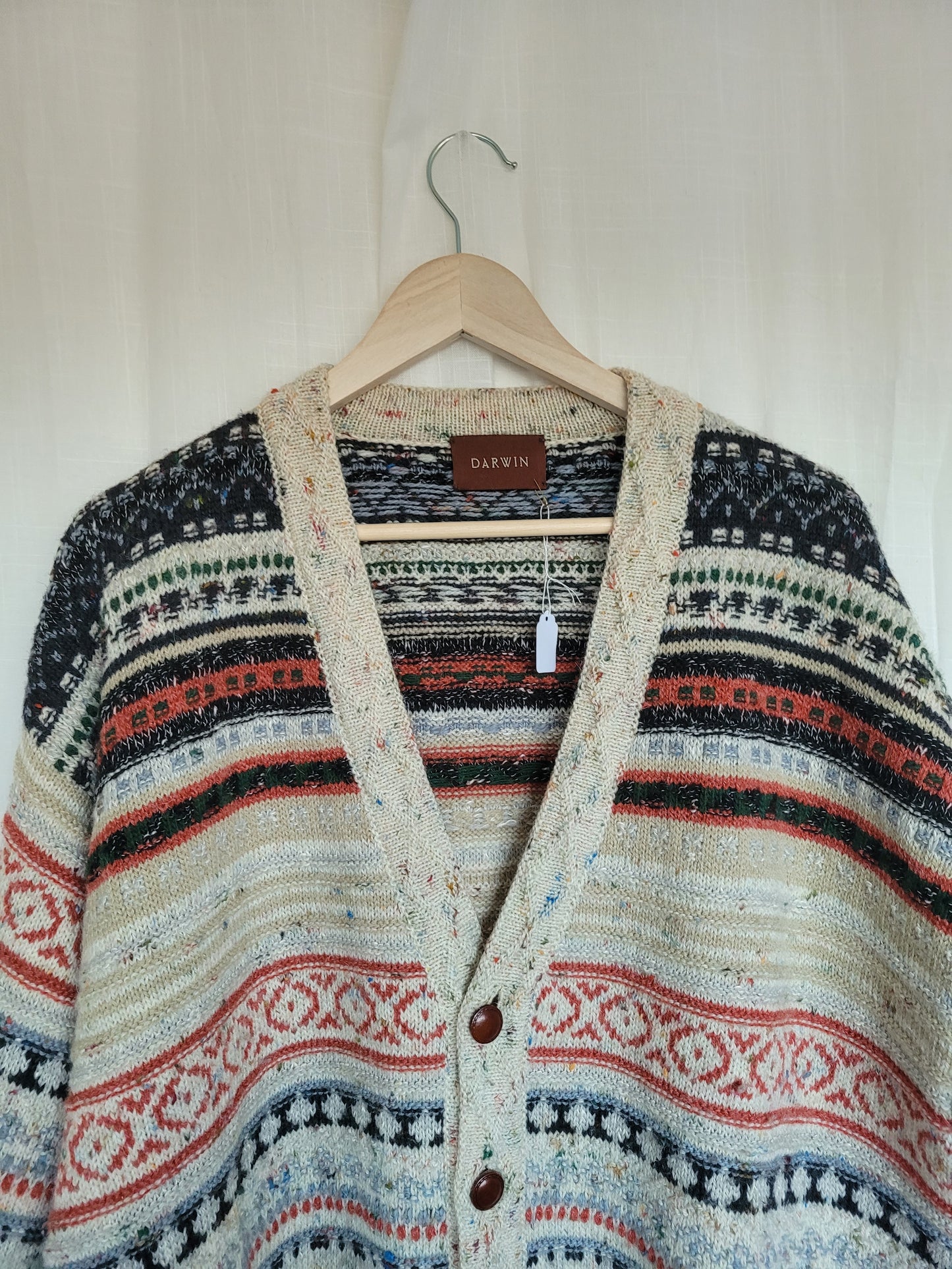 🍂 Grandpa’s Harvest Knit - vintage grandpa vibe knitted cardigan - size XL/XXL