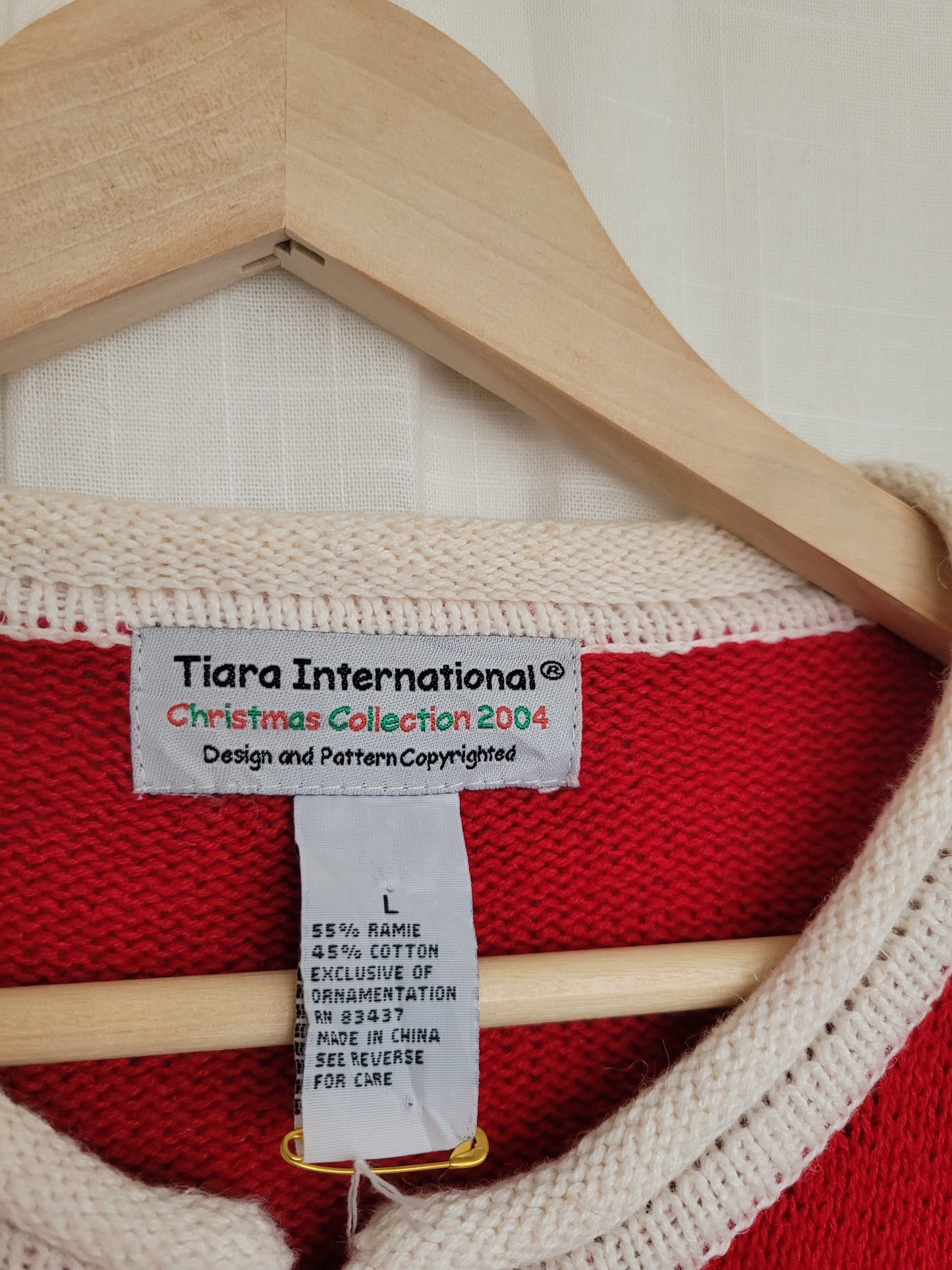 ☃️ Peek-A-Snow! - vintage knitted cardigan with snowmen along the zipper - size M/L