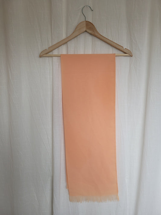 🌿 Sunset Fringe - vintage soft orange scarf