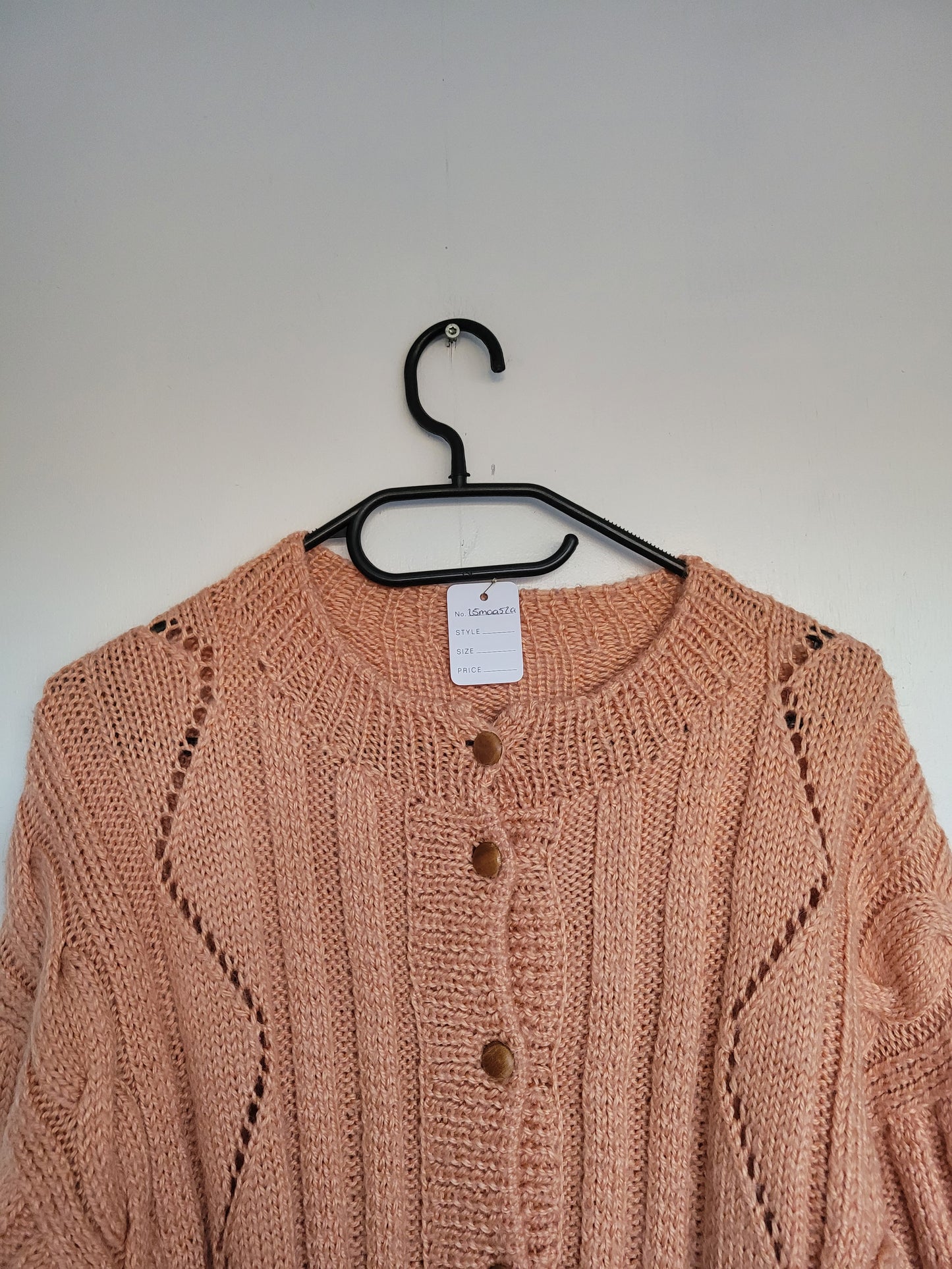 The Salmon Cable Knit vest - M/L