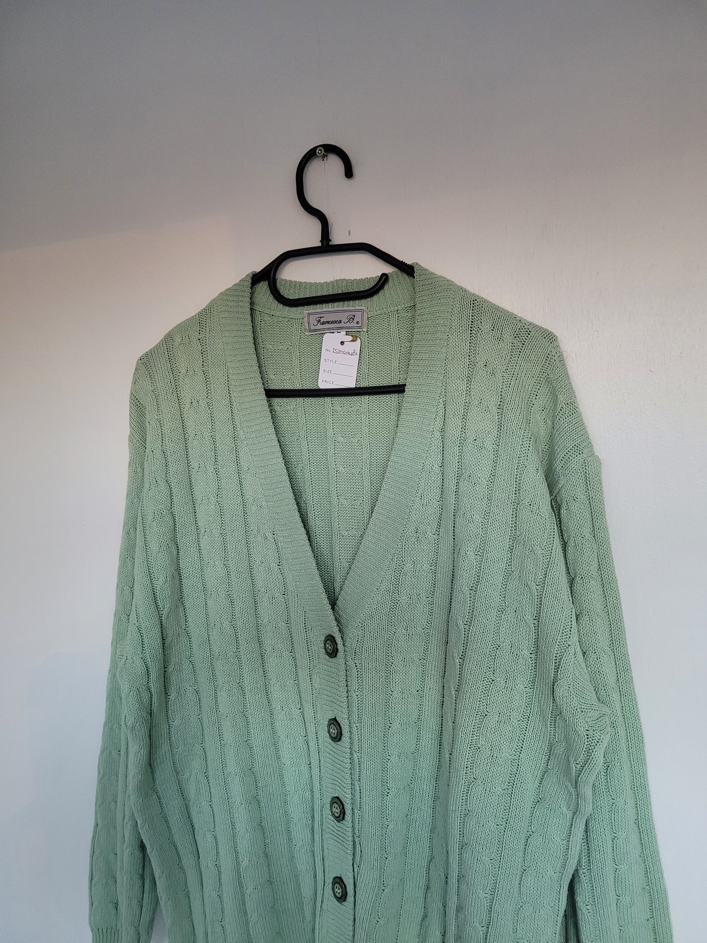 Minty Green vest - L