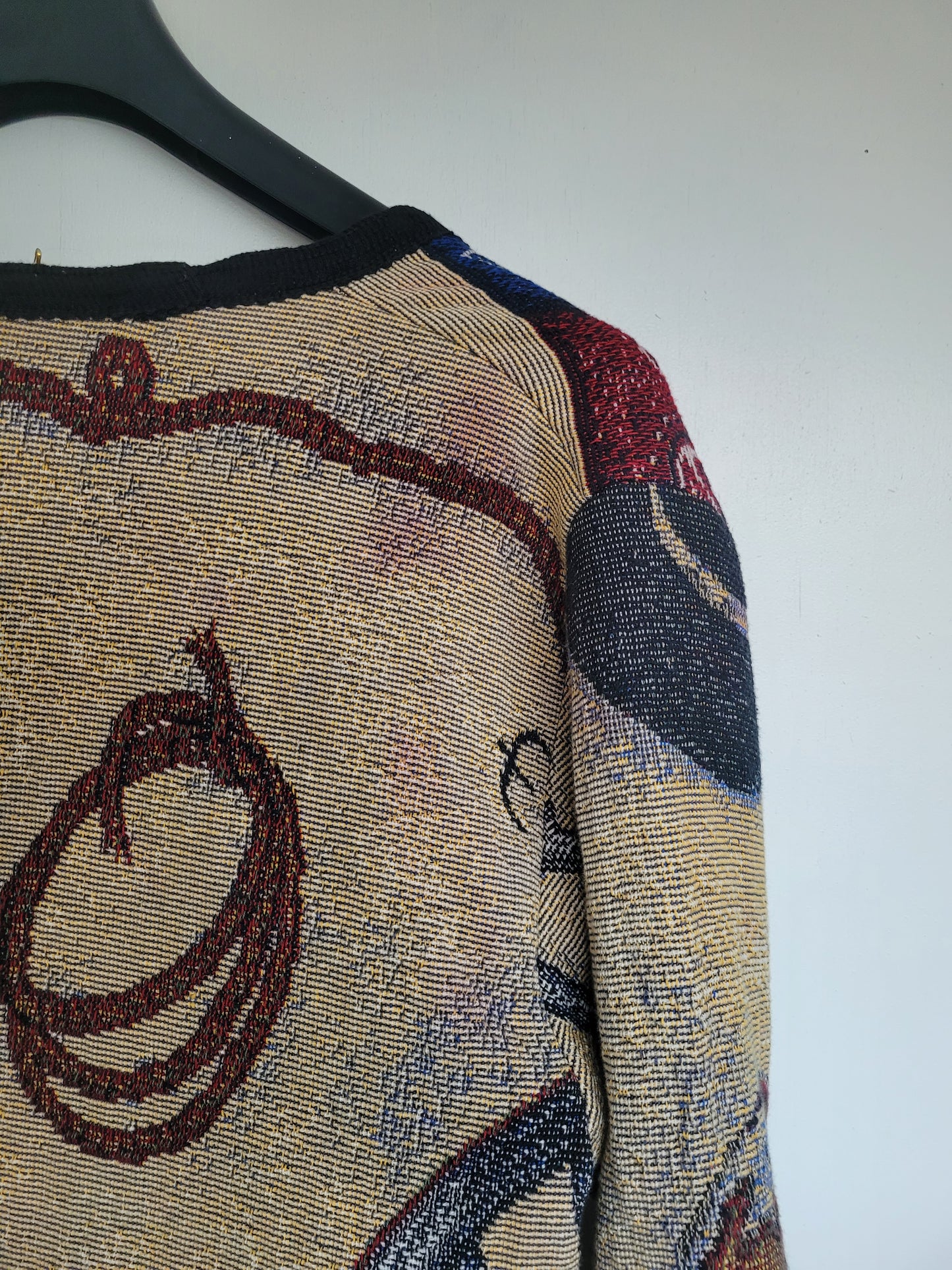 Cowboy’s Keepsake 🤠 - vintage tapestry jasje met verschillende western/cowboy afbeeldingen - maat L