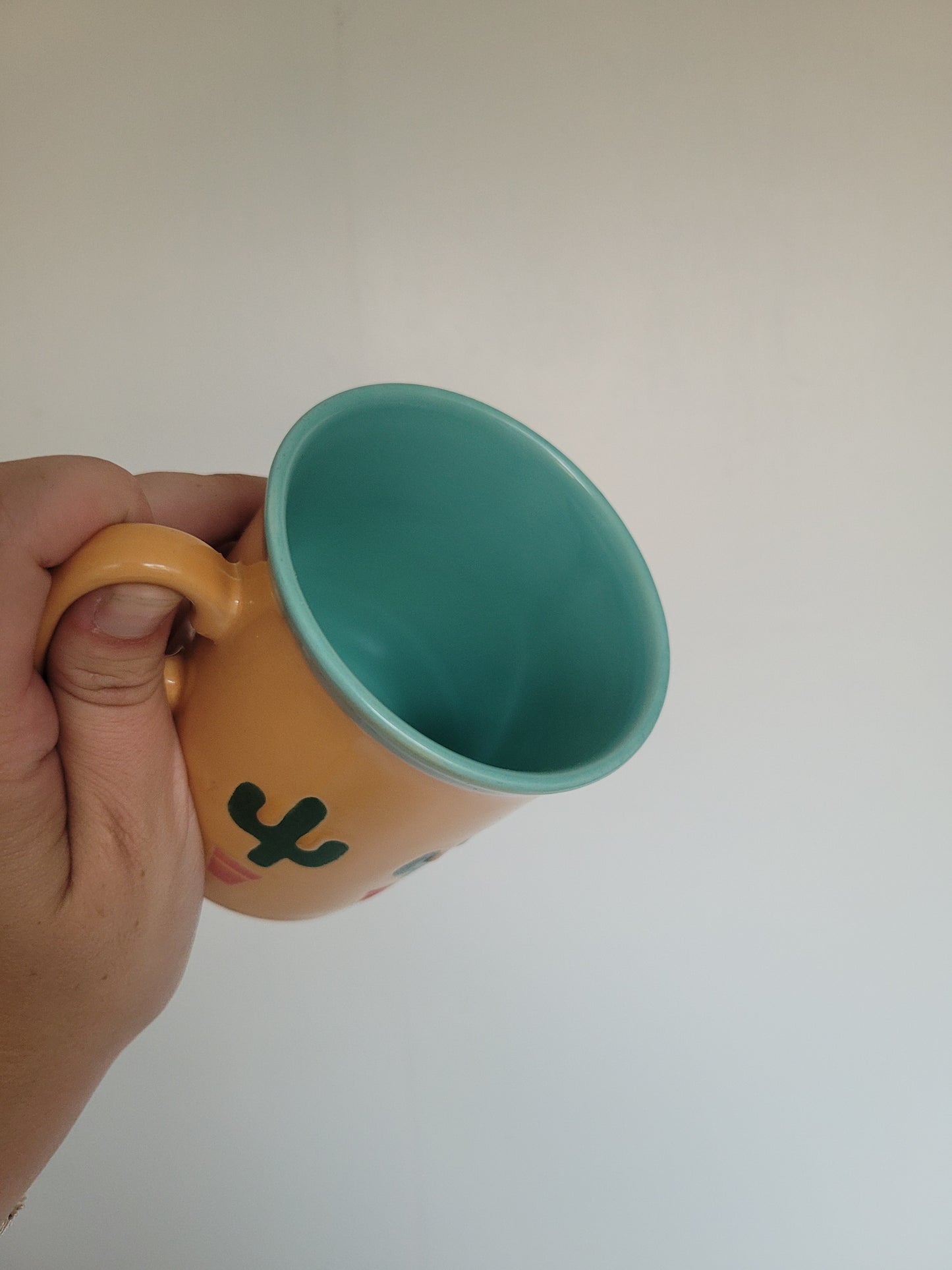 Cactus Sips Mug 🌵 - opvallende gele vintage western mok