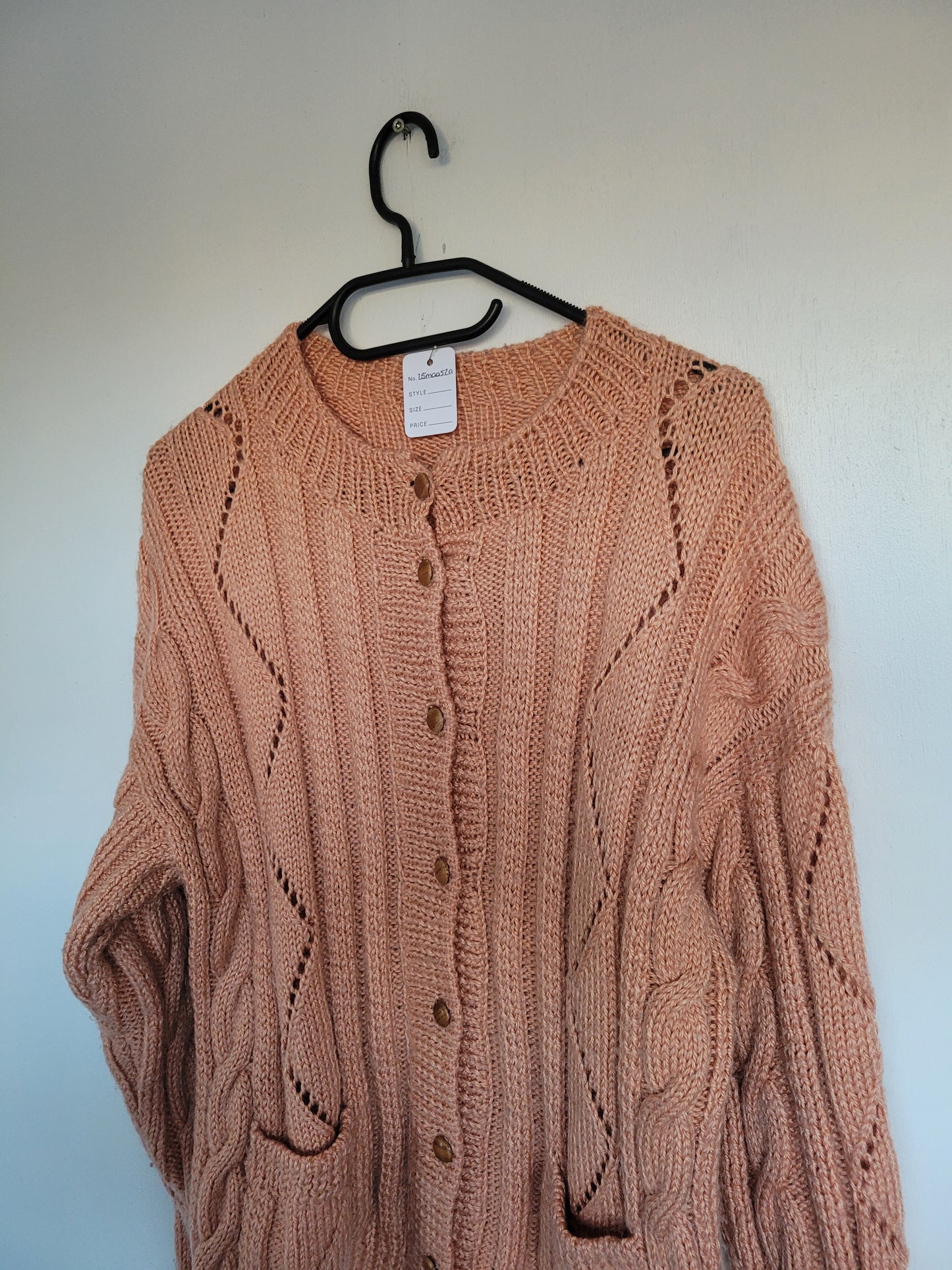 The Salmon Cable Knit vest - M/L