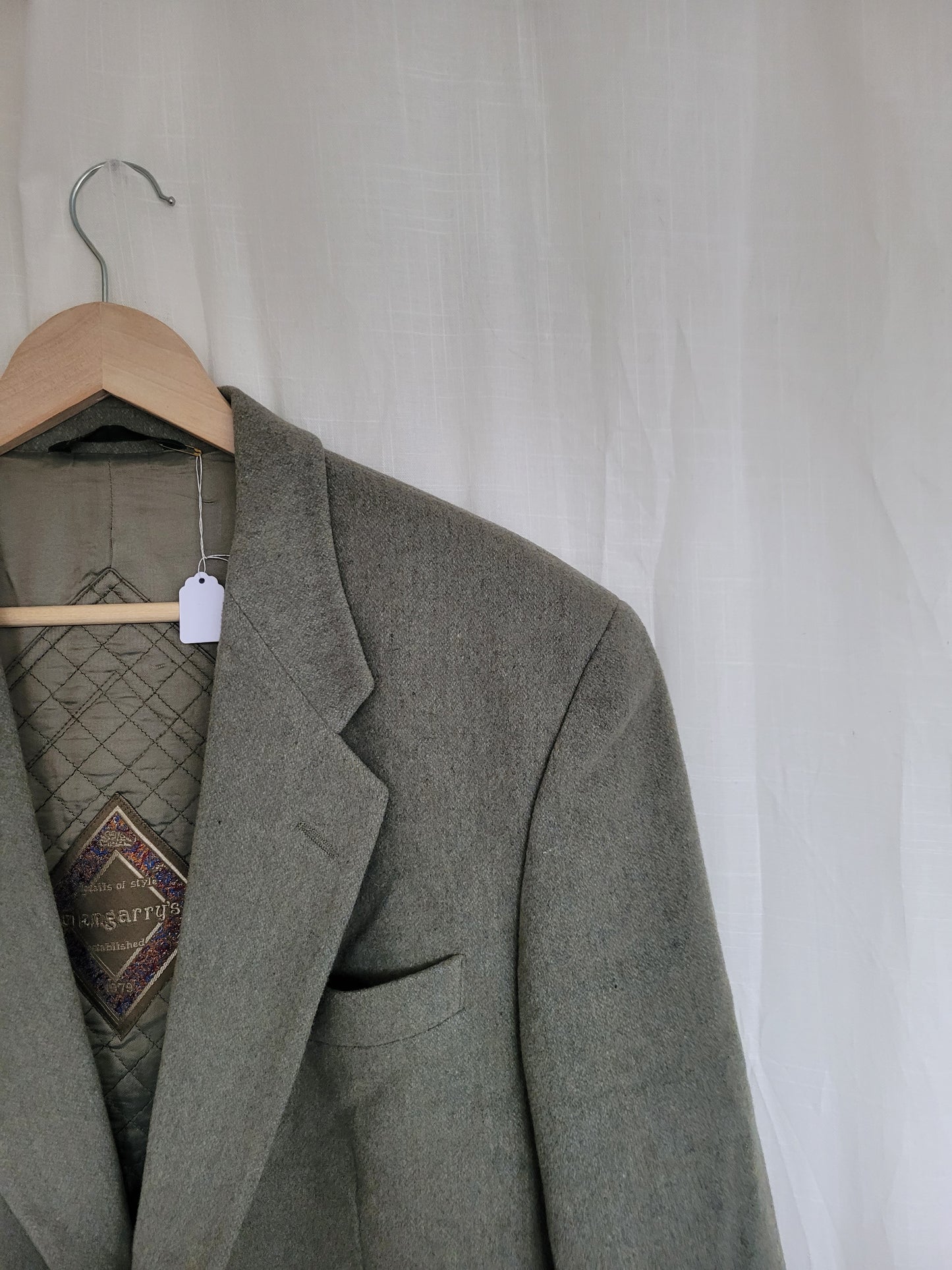 π
Whispers of Dawn - vintage green/grey blazer - size L/XL