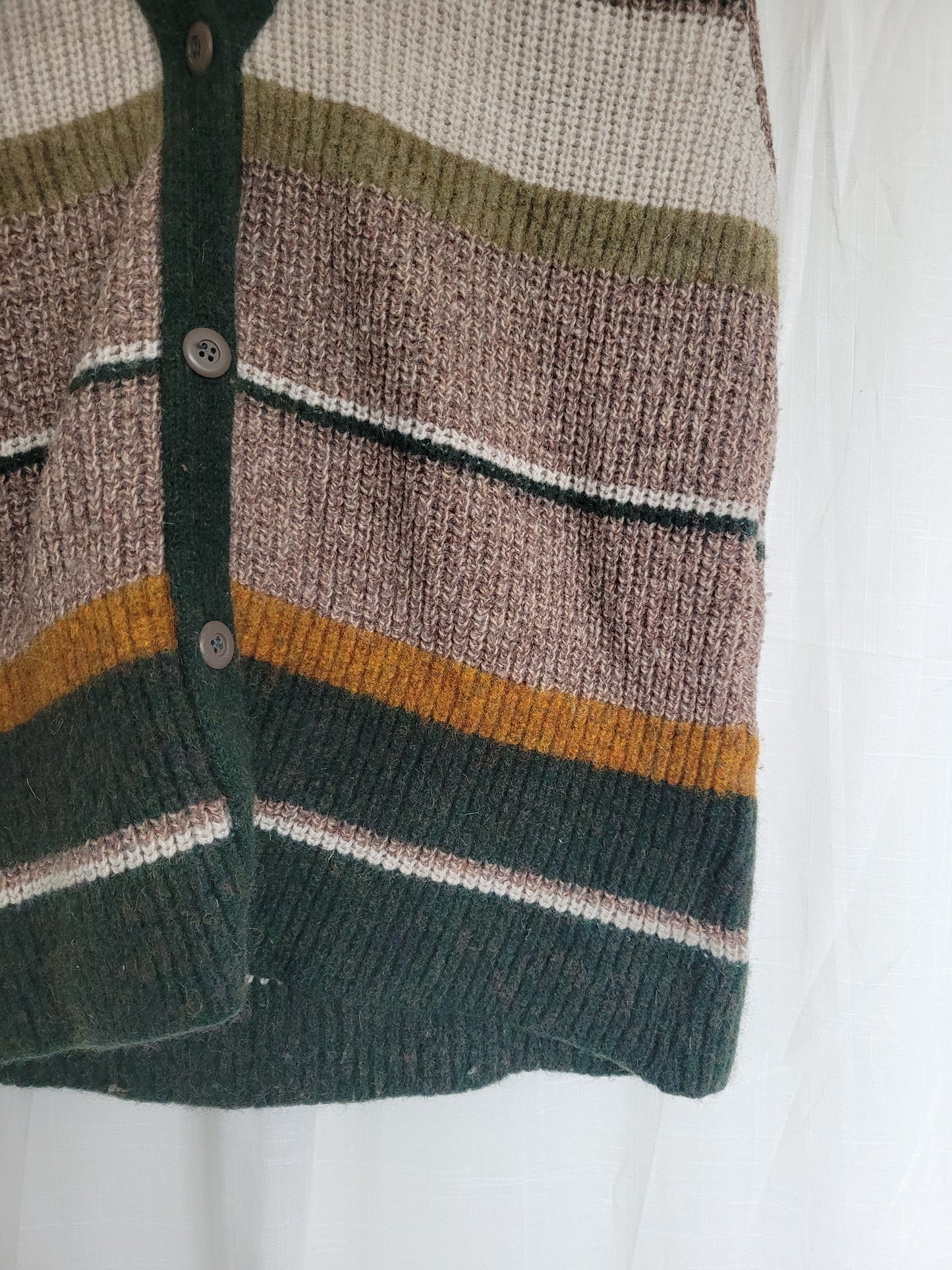 ๐พ Fields at Dawn - vintage striped spencer vest - size M/L