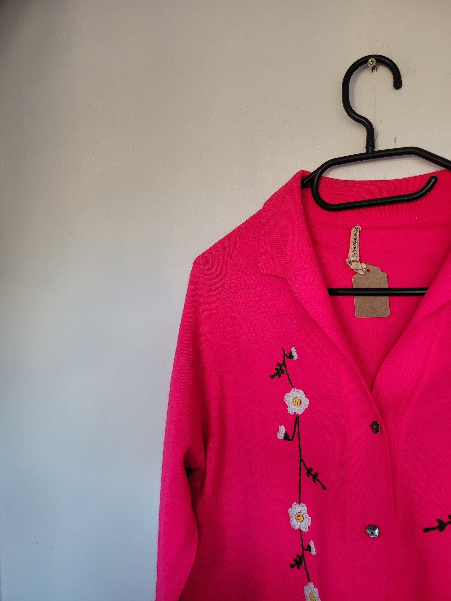 Neon Pink Flowers vest - S/M