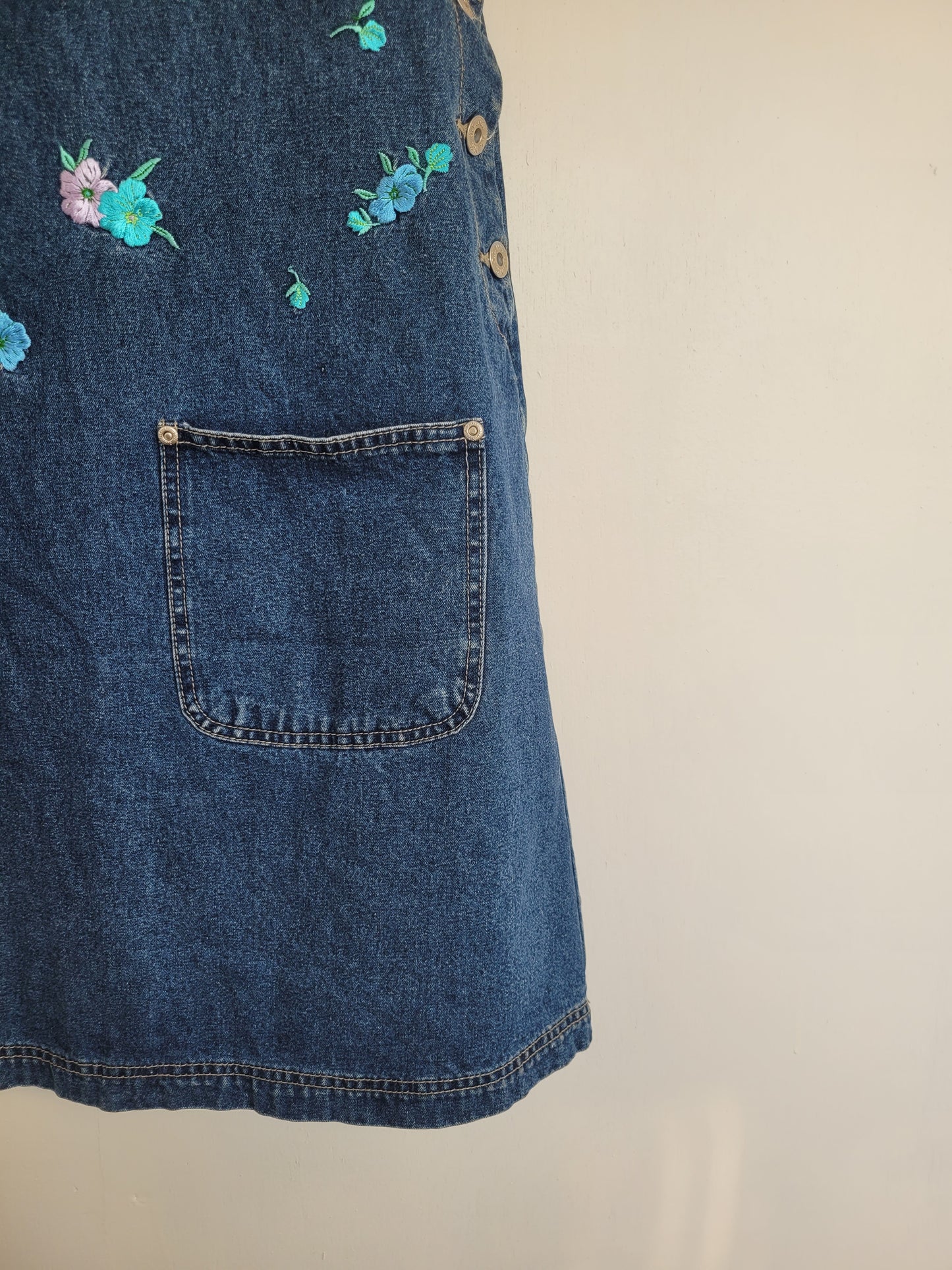 Flowers & Denim jurk - M/L