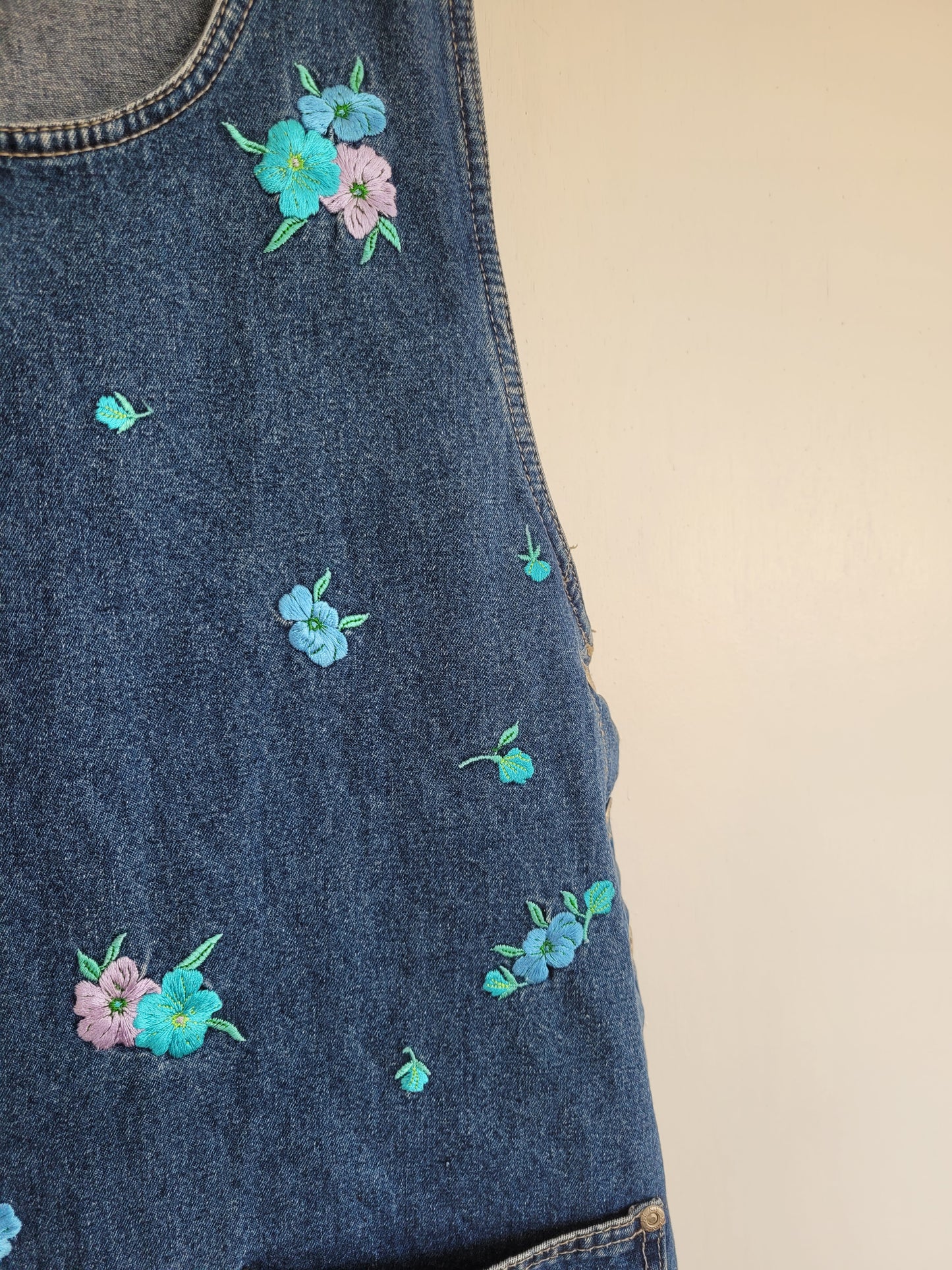 Flowers & Denim jurk - M/L