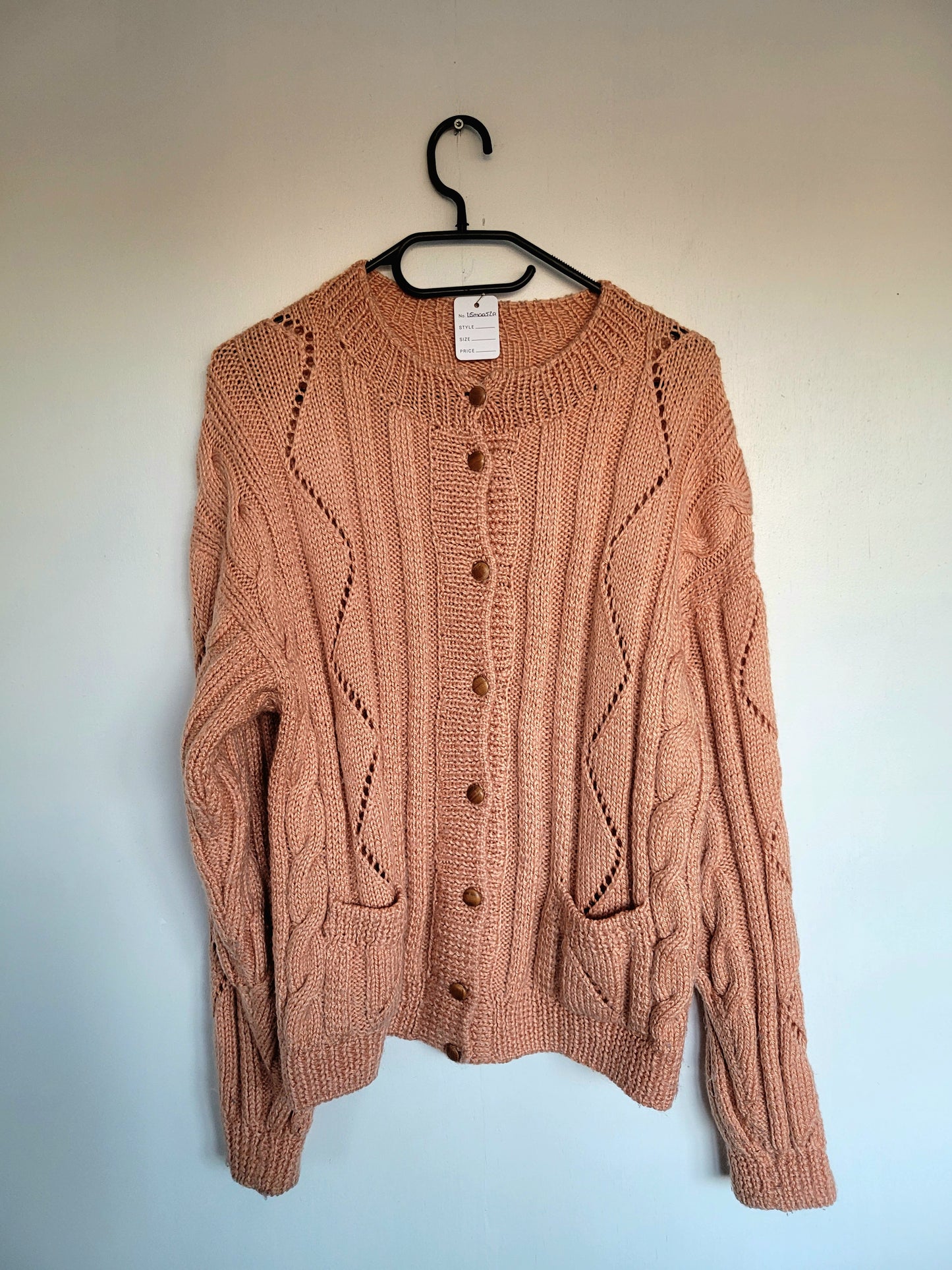 The Salmon Cable Knit vest - M/L