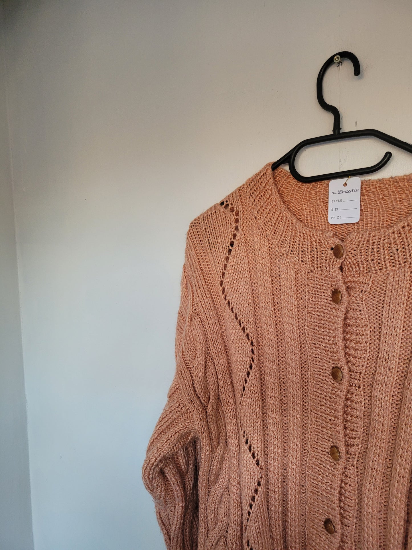 The Salmon Cable Knit vest - M/L