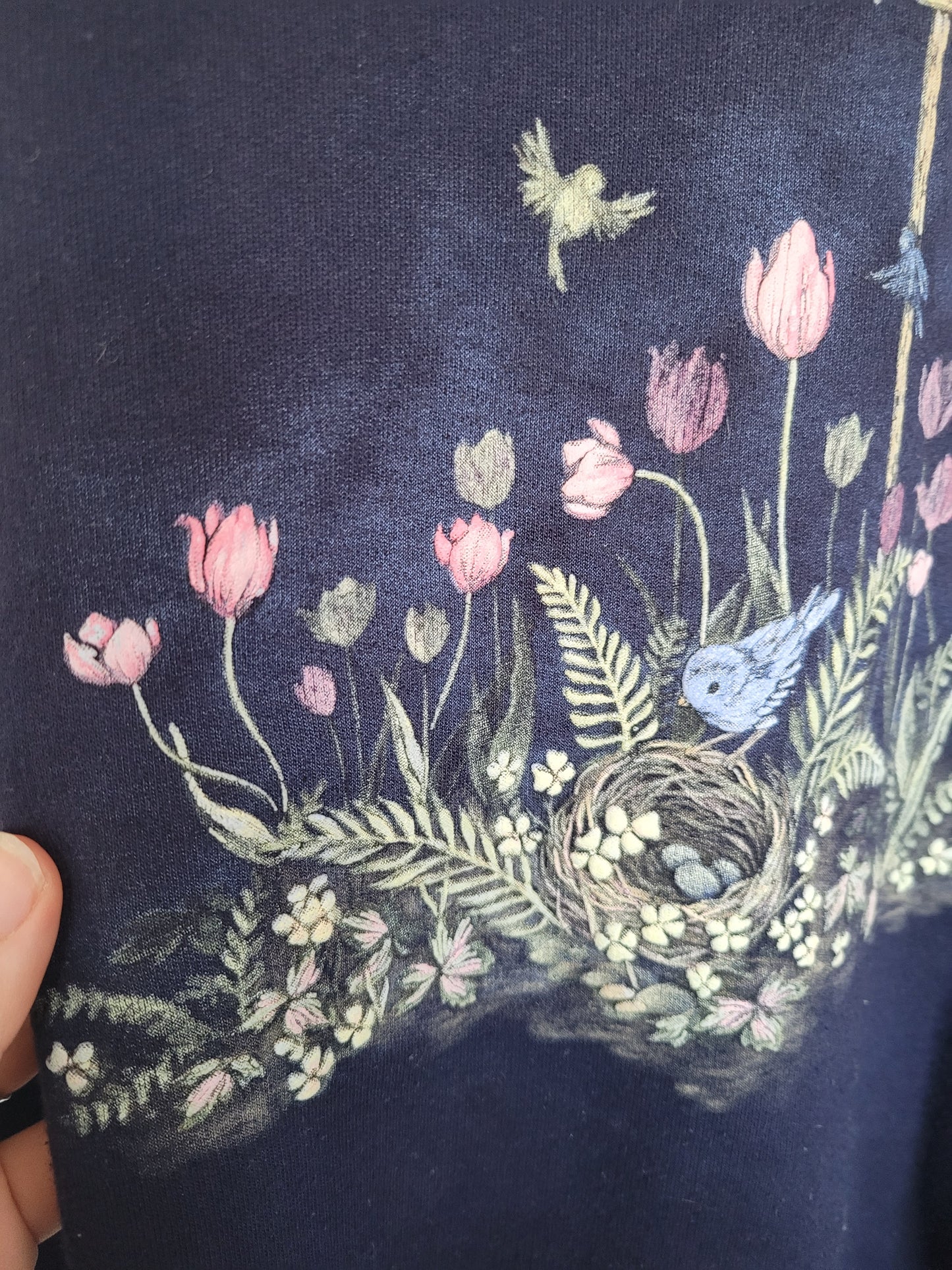 Hey Little Birds sweater - L