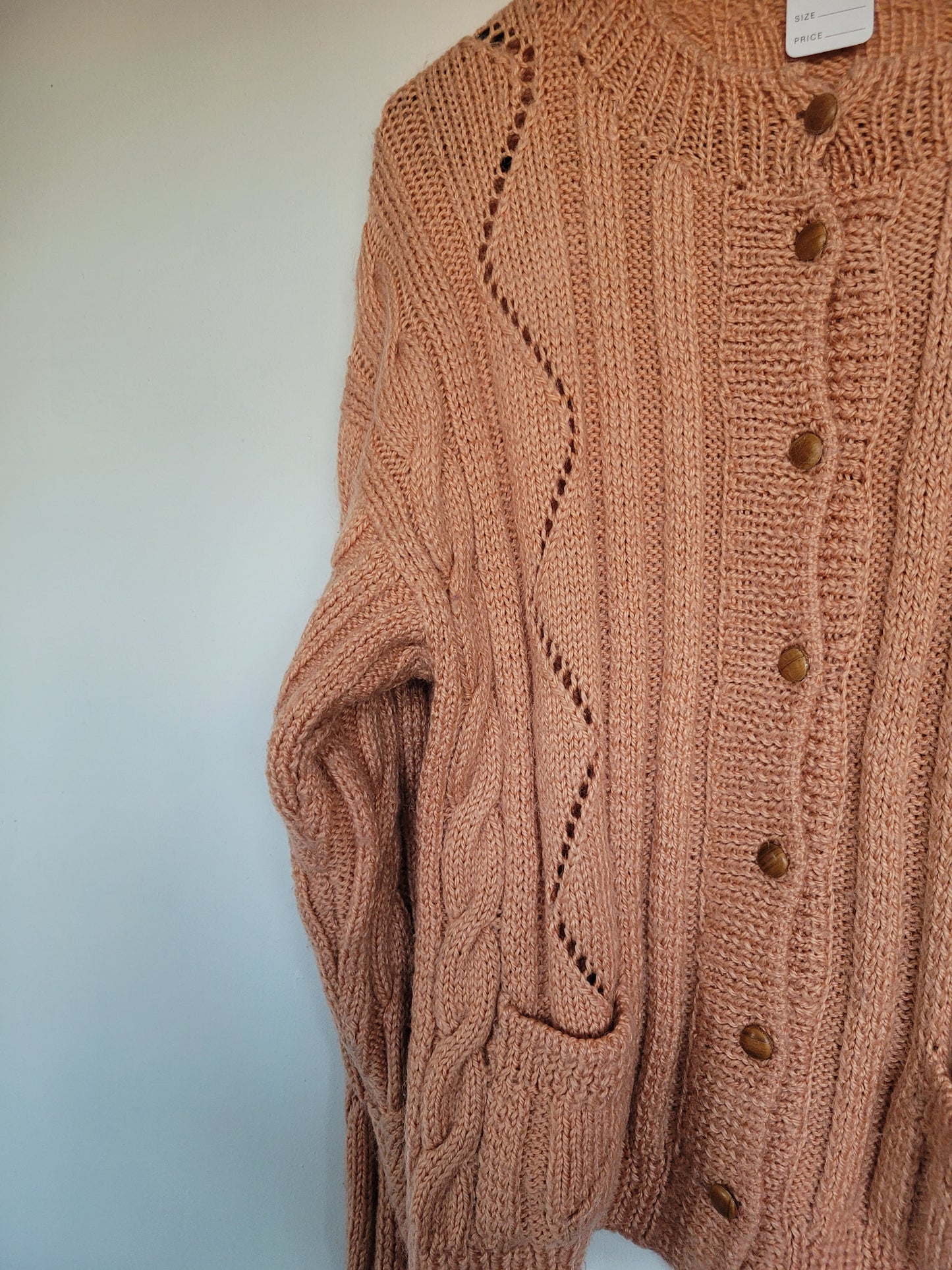 The Salmon Cable Knit vest - M/L