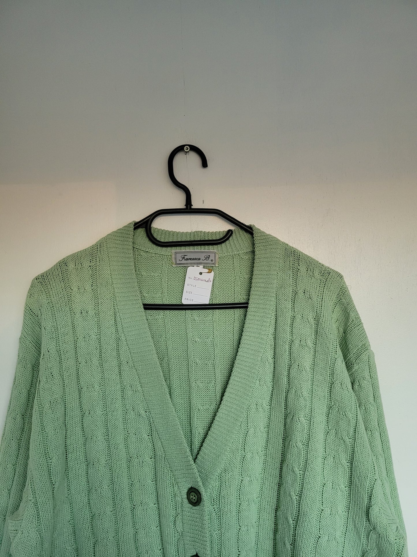 Minty Green vest - L