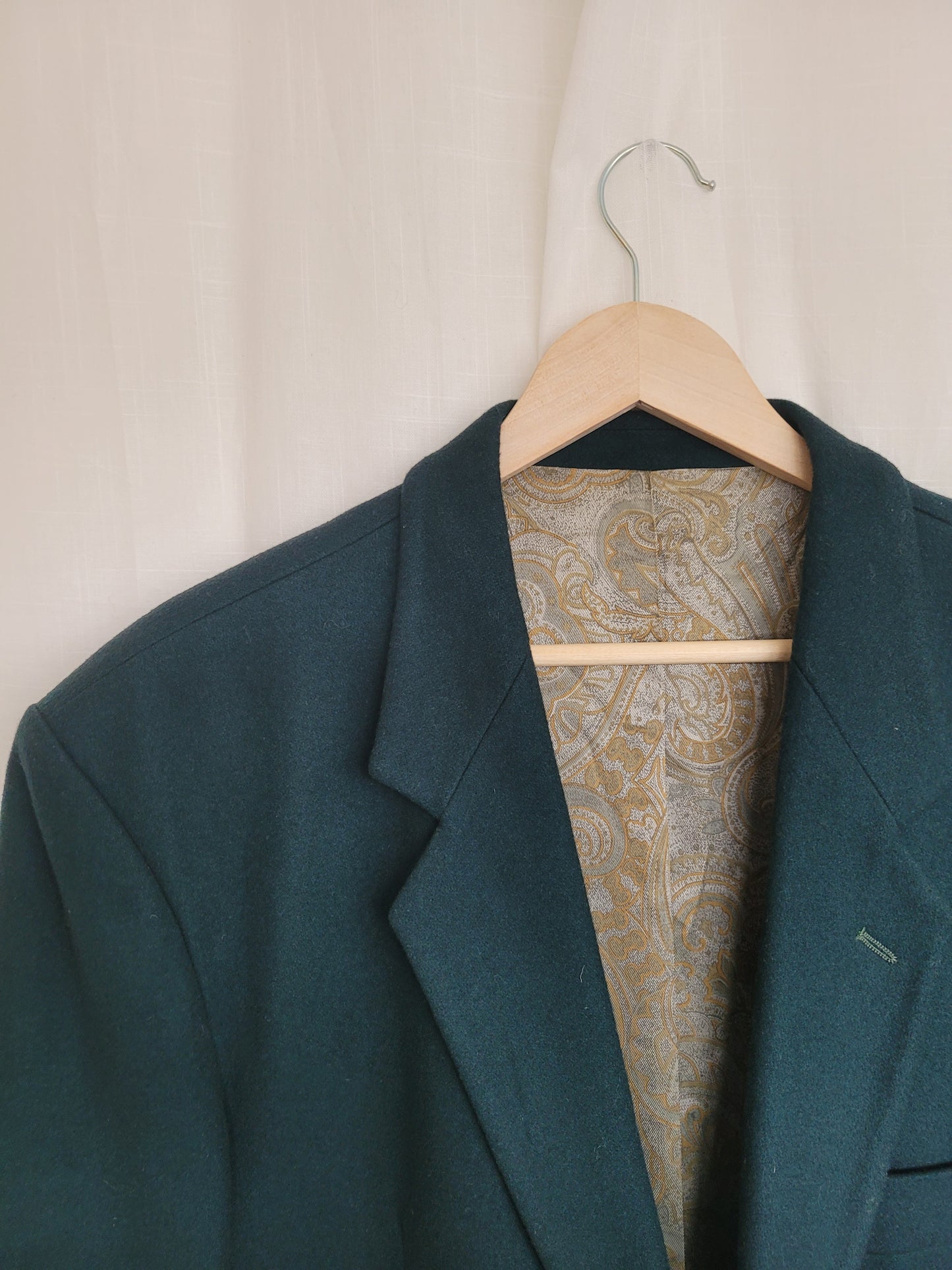 π² Evergreen Silence - dark green vintage blazer - size XL/XXL