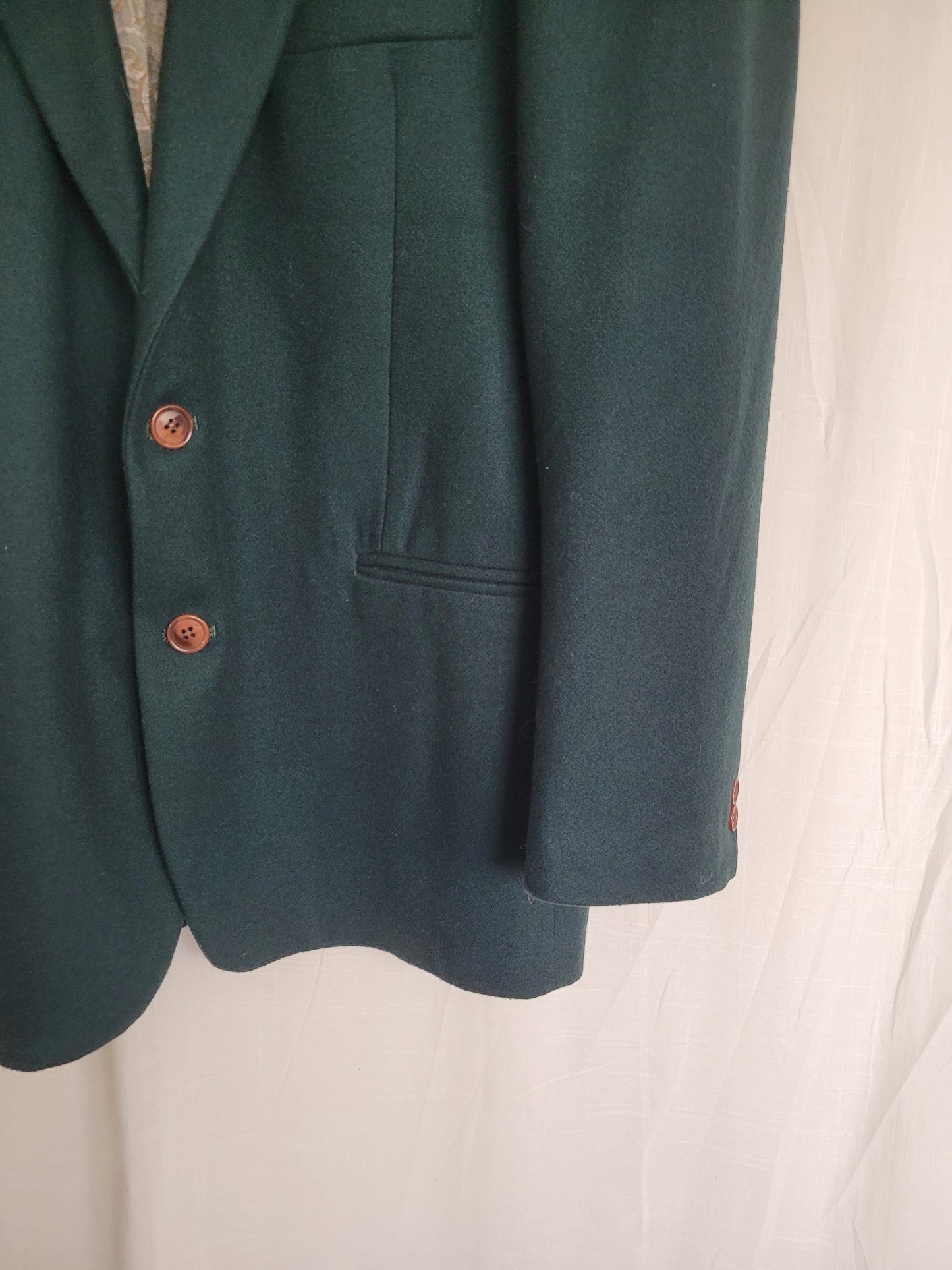 π² Evergreen Silence - dark green vintage blazer - size XL/XXL