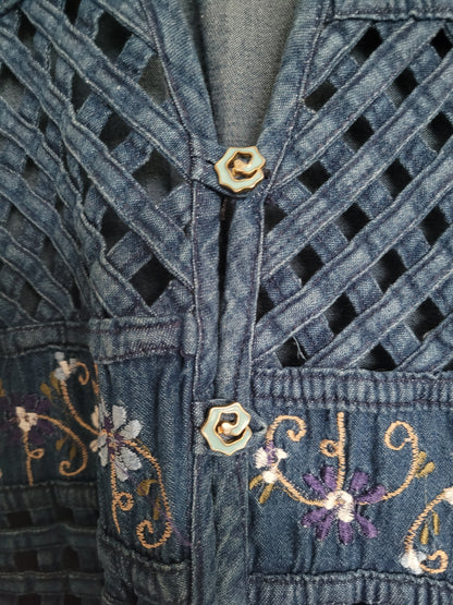 Vintage denim gilet - L