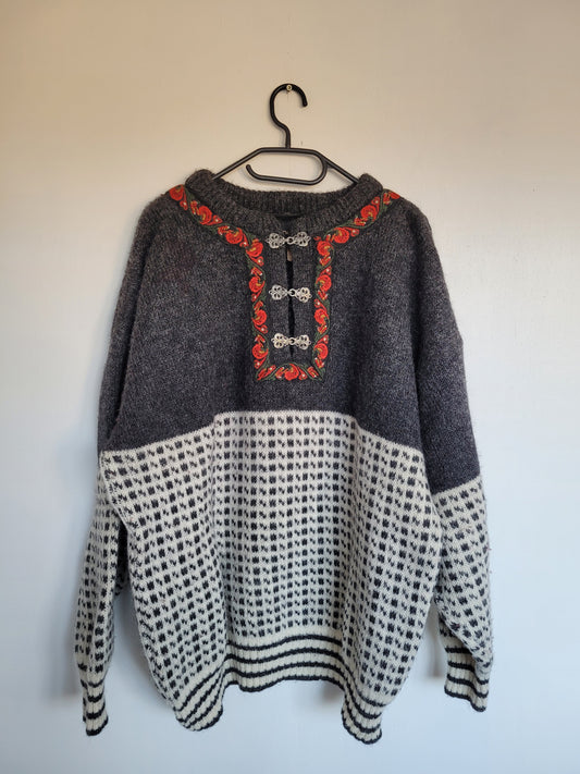 Vintage Noorse trui - XL