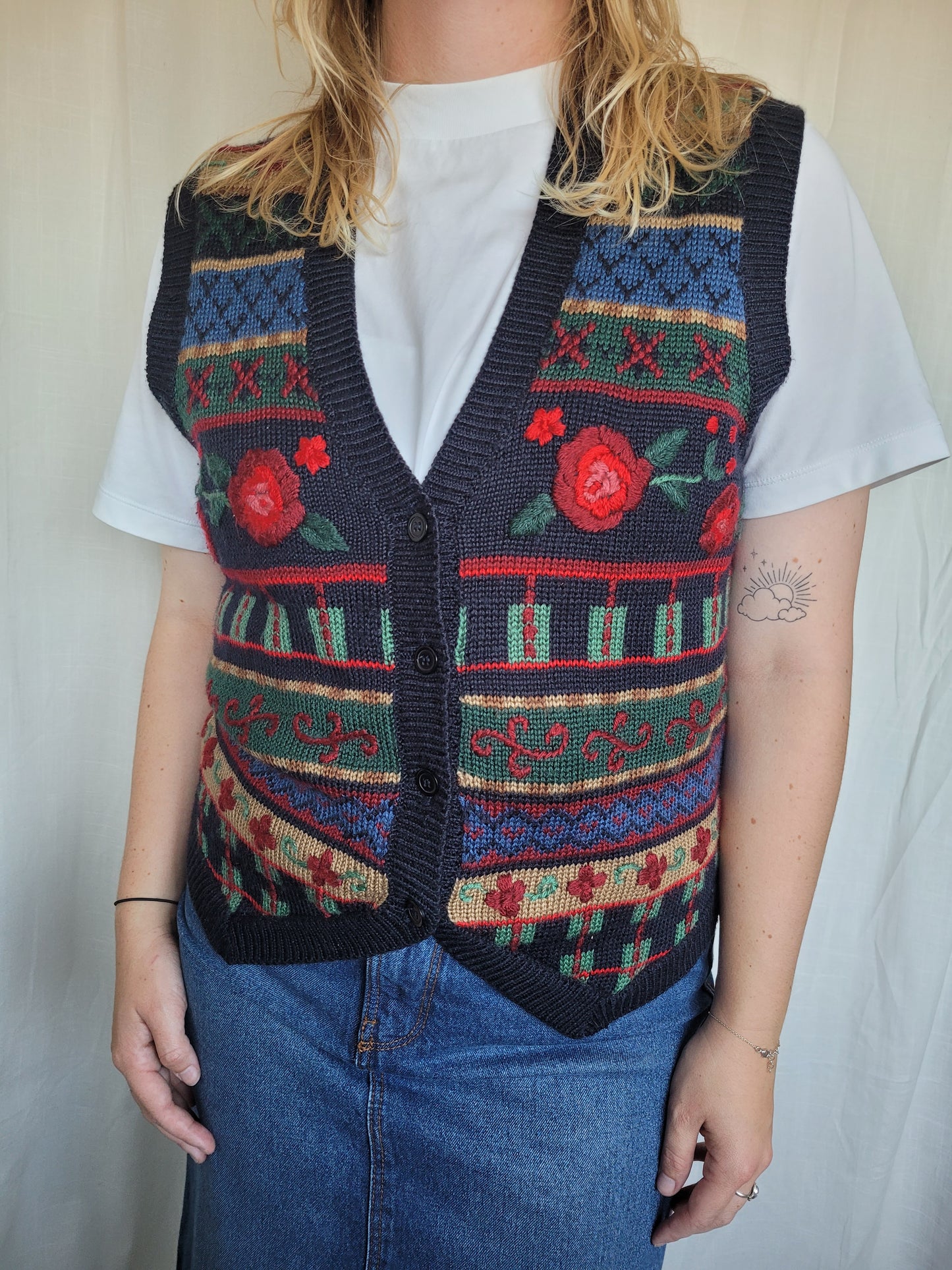 🌹 Rosewood Patterns - vintage spencer with different patterns - size M