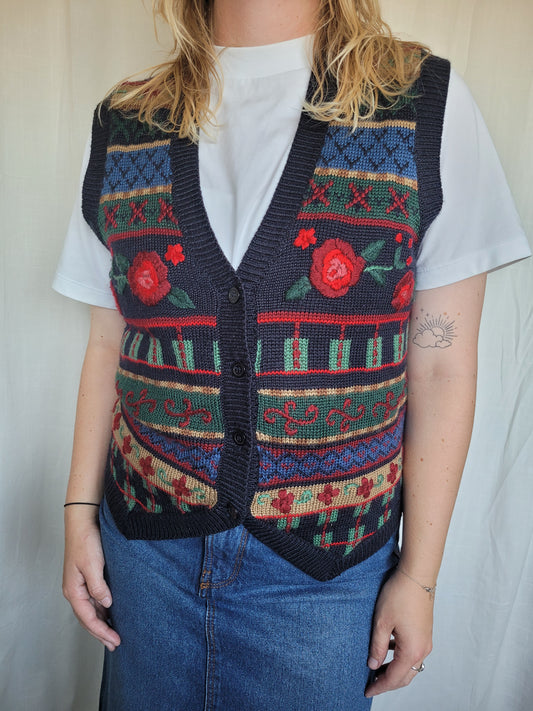 🌹 Rosewood Patterns - vintage spencer with different patterns - size M