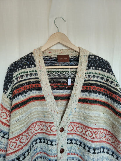 🍂 Grandpa’s Harvest Knit - vintage grandpa vibe knitted cardigan - size XL/XXL