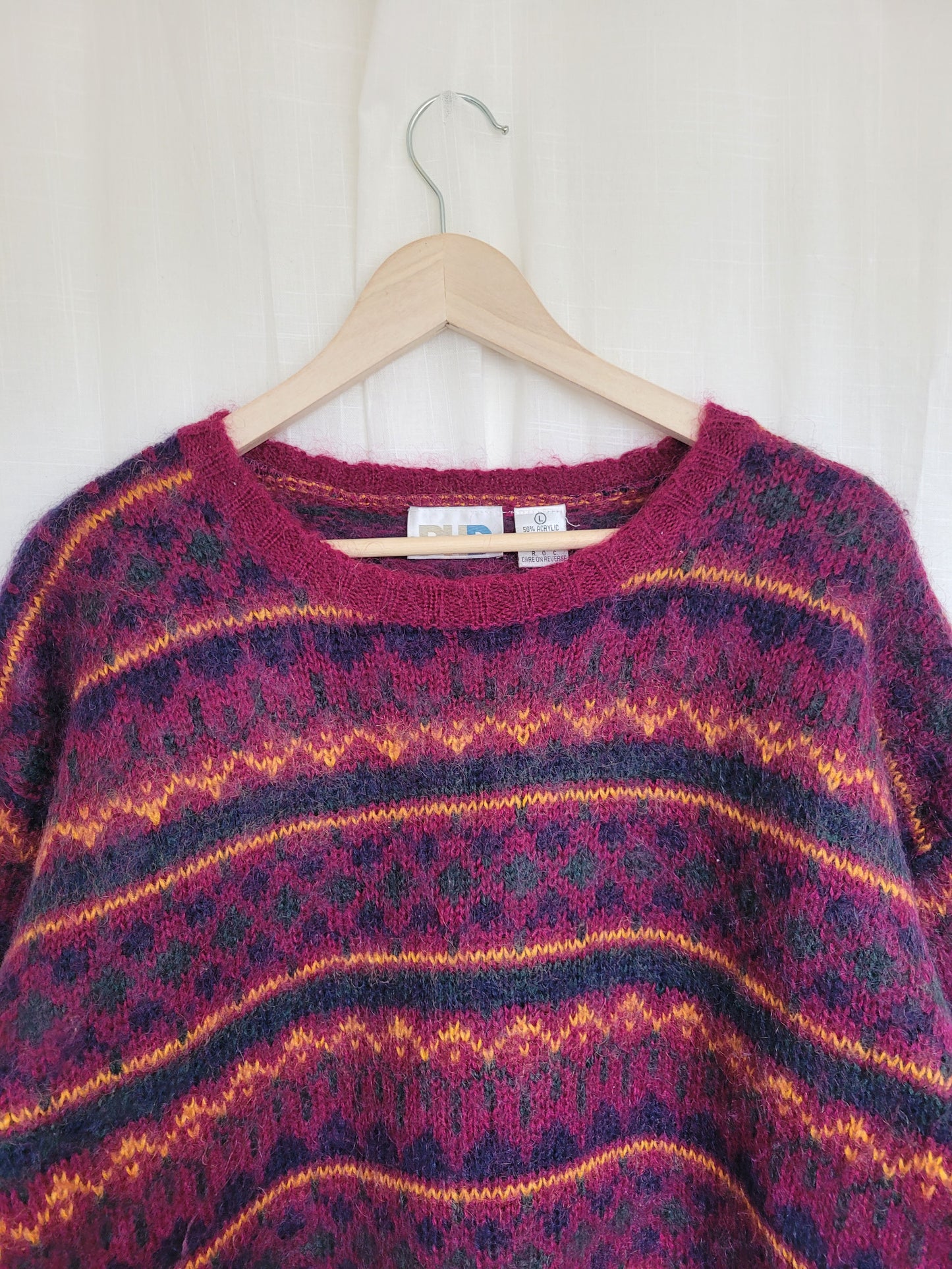 🔥 By the Fireside Glow - vintage long knitted sweater - size L/XL