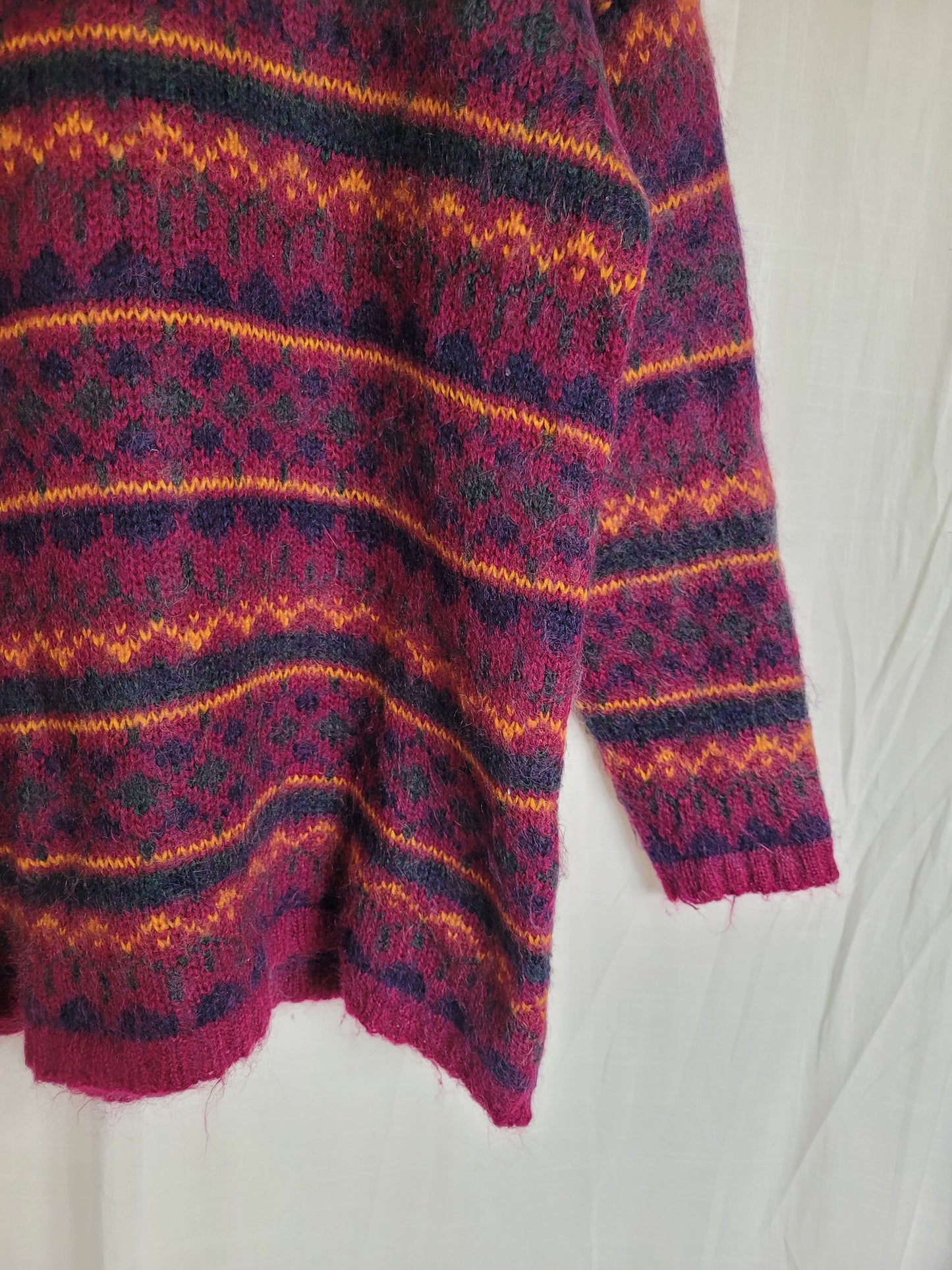 🔥 By the Fireside Glow - vintage long knitted sweater - size L/XL