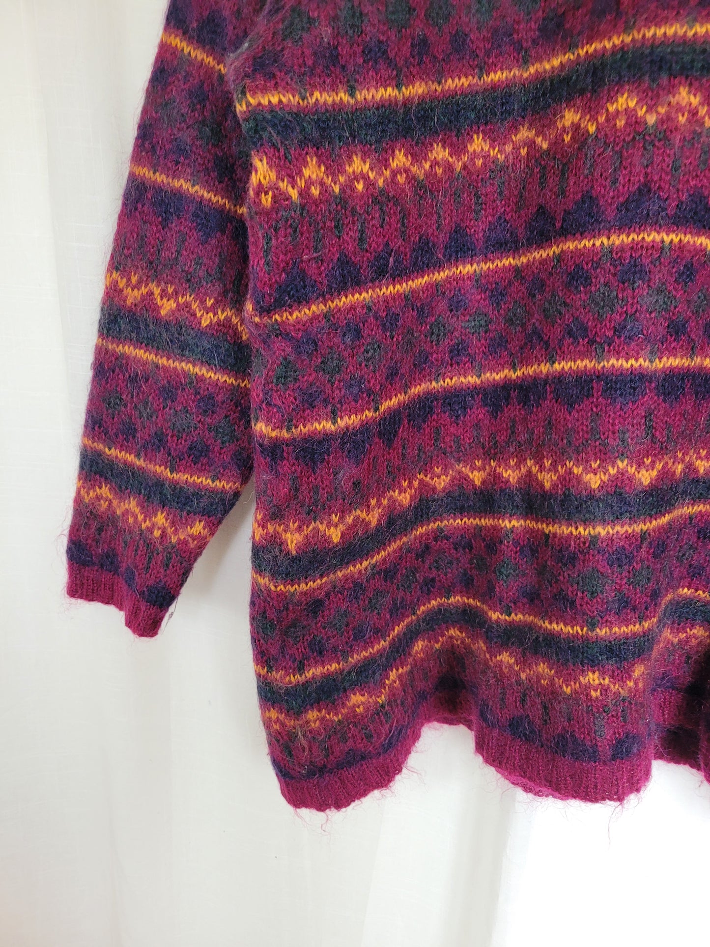🔥 By the Fireside Glow - vintage long knitted sweater - size L/XL