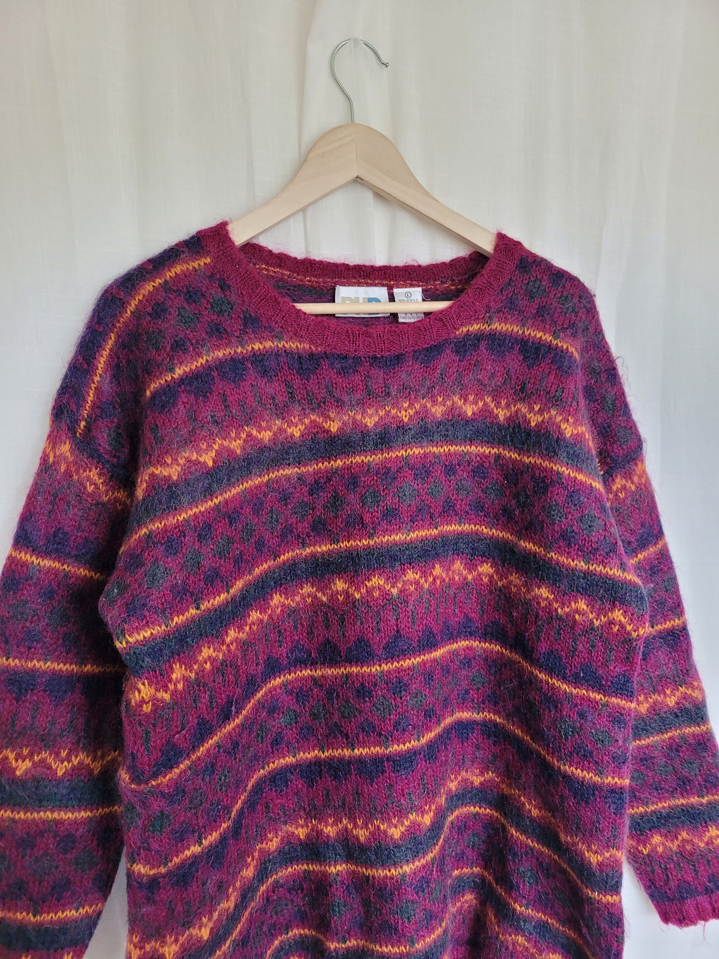 🔥 By the Fireside Glow - vintage long knitted sweater - size L/XL