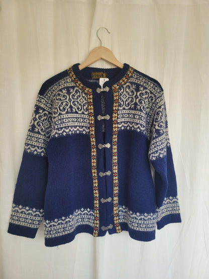 ❄️ Northern Skies - Norwegian knitted cardigan - size S/M