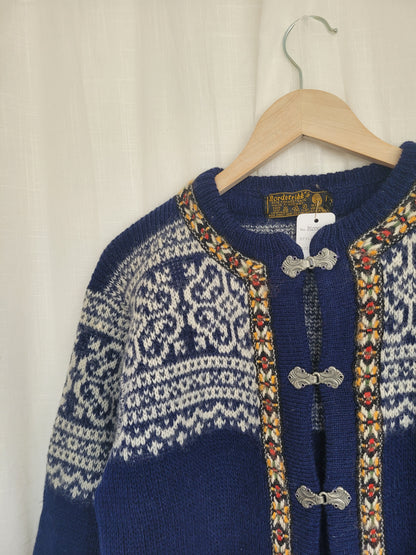 ❄️ Northern Skies - Norwegian knitted cardigan - size S/M