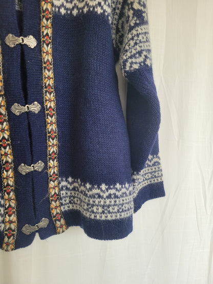 ❄️ Northern Skies - Norwegian knitted cardigan - size S/M