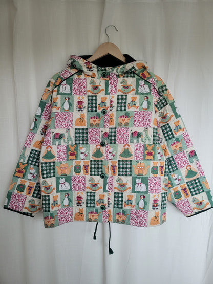 💕 Made with Love - vintage fun quilted jacket - size M/L (boxy fit!)