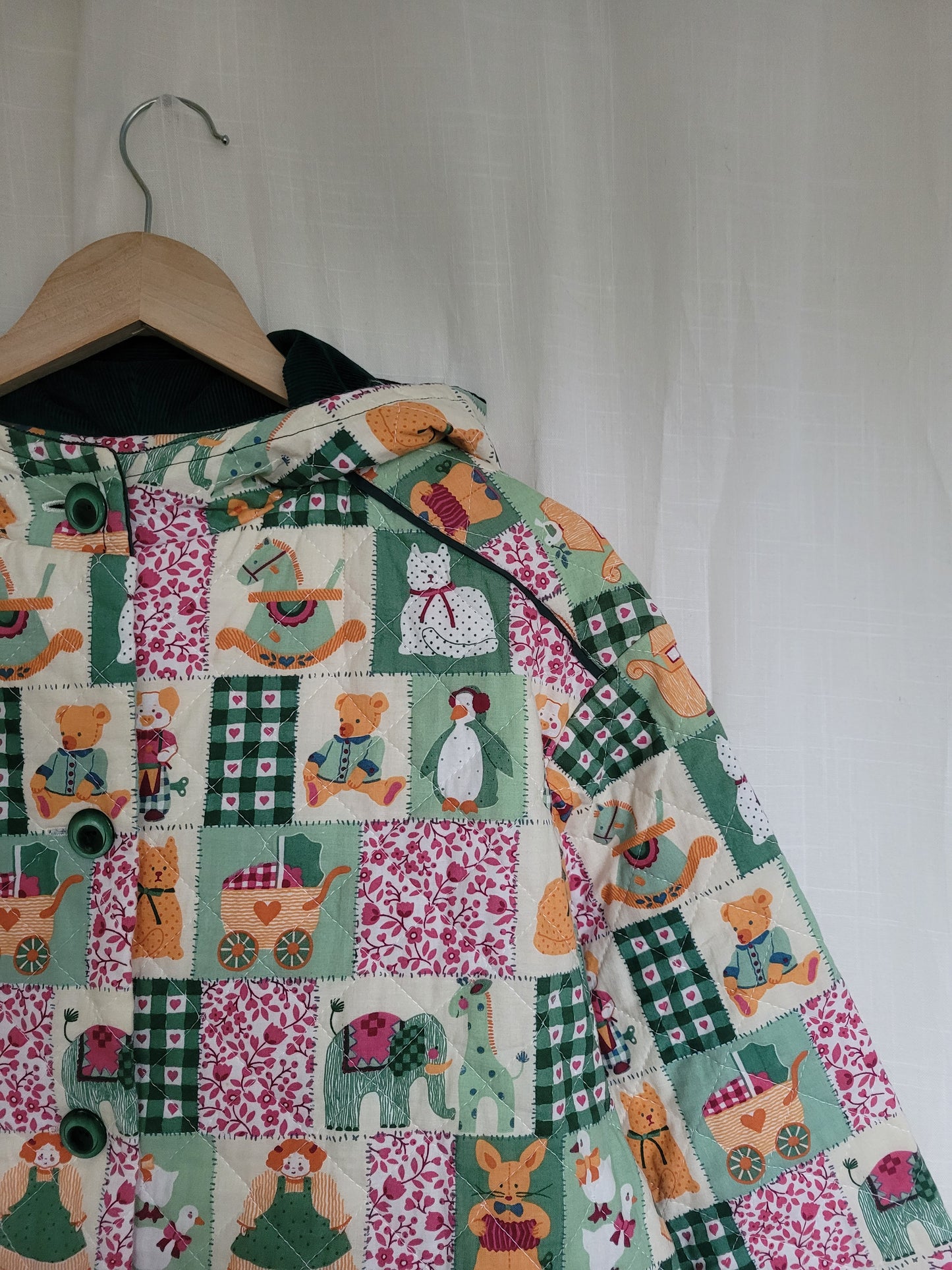 💕 Made with Love - vintage fun quilted jacket - size M/L (boxy fit!)