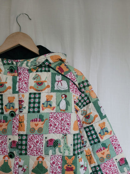 💕 Made with Love - vintage fun quilted jacket - size M/L (boxy fit!)