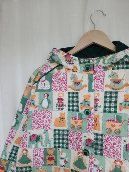💕 Made with Love - vintage fun quilted jacket - size M/L (boxy fit!)