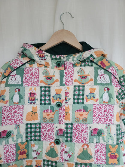💕 Made with Love - vintage fun quilted jacket - size M/L (boxy fit!)