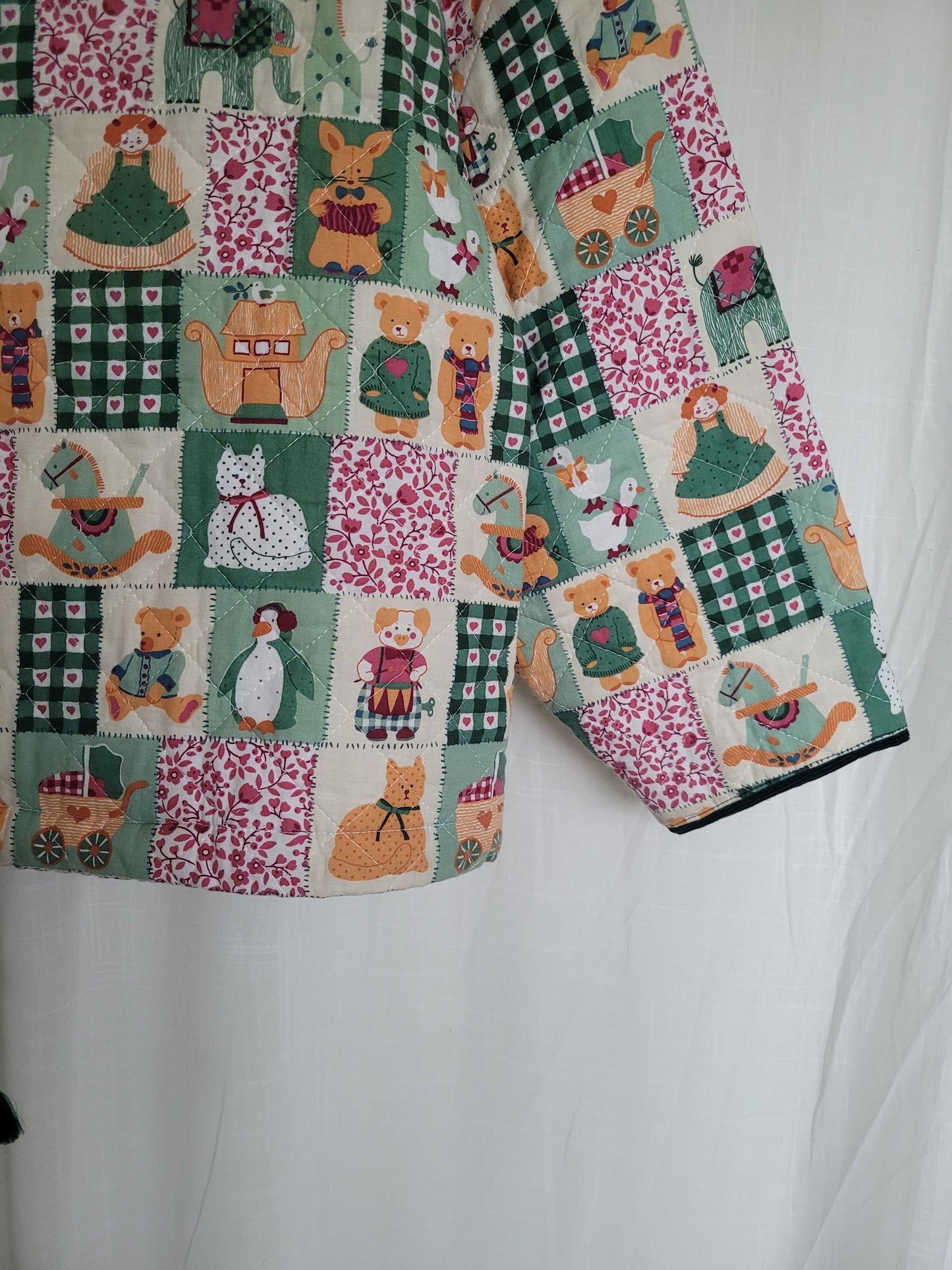 💕 Made with Love - vintage fun quilted jacket - size M/L (boxy fit!)