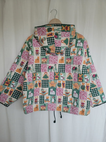 💕 Made with Love - vintage fun quilted jacket - size M/L (boxy fit!)