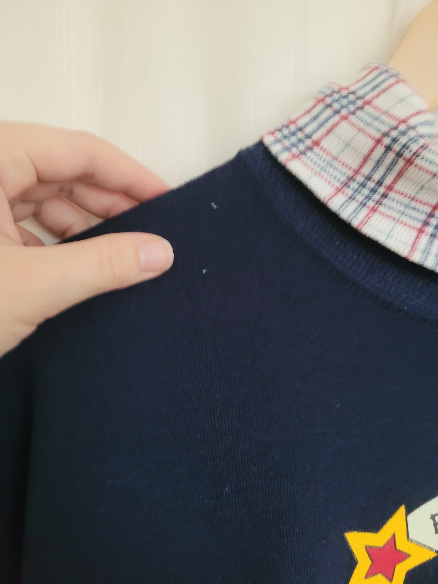 💙 A+ Sweater Club - vintage crewneck sweater with school themed images - size L