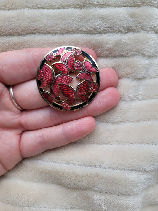 🦋 Enchanted Garden - vintage brooch