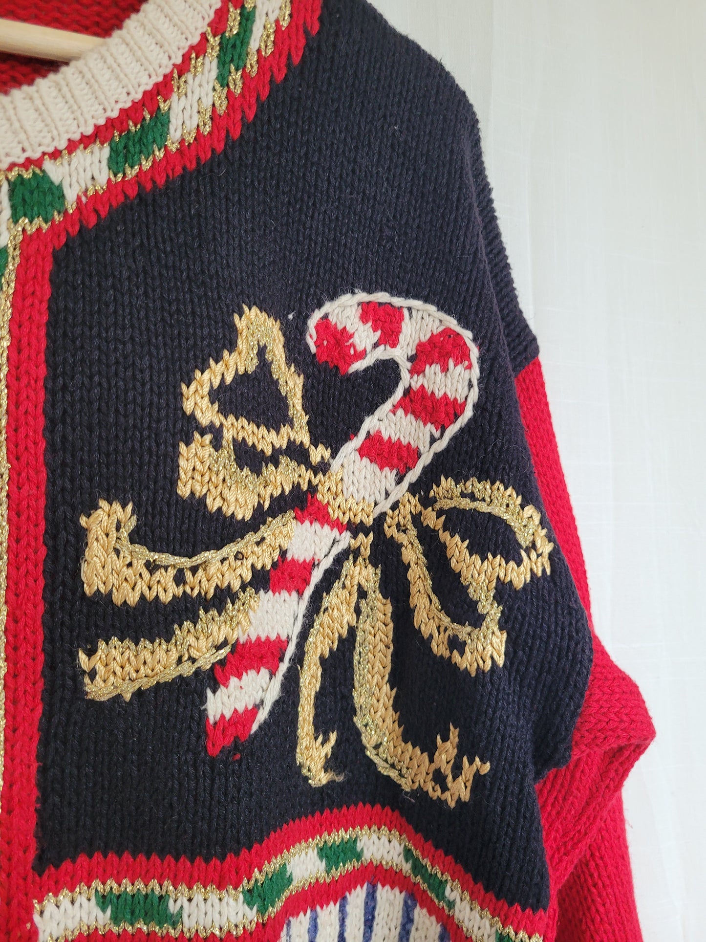 🎁 Four Tales of Christmas - vintage Christmas cardigan - size L