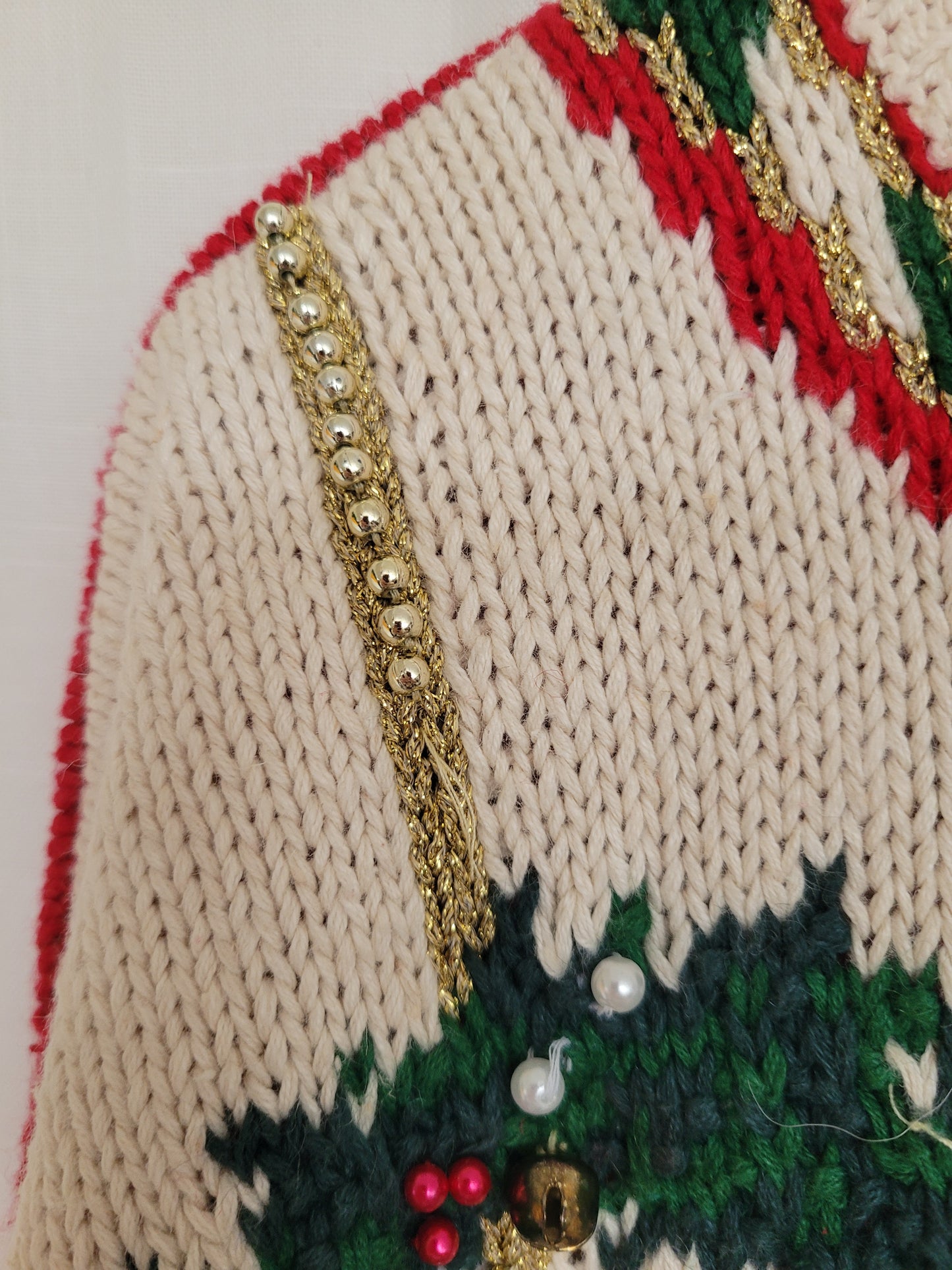 🎁 Four Tales of Christmas - vintage Christmas cardigan - size L