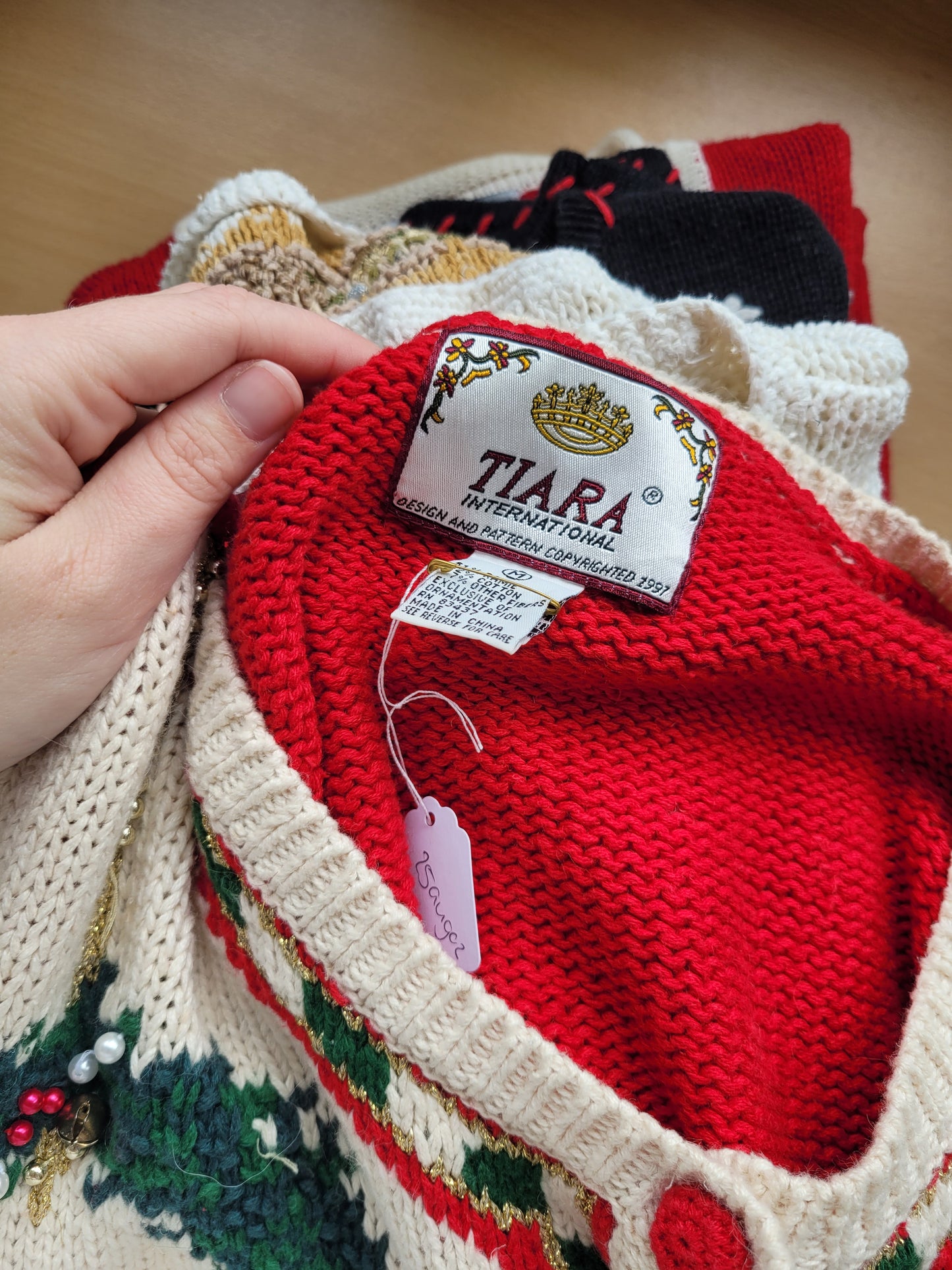 🎁 Four Tales of Christmas - vintage Christmas cardigan - size L