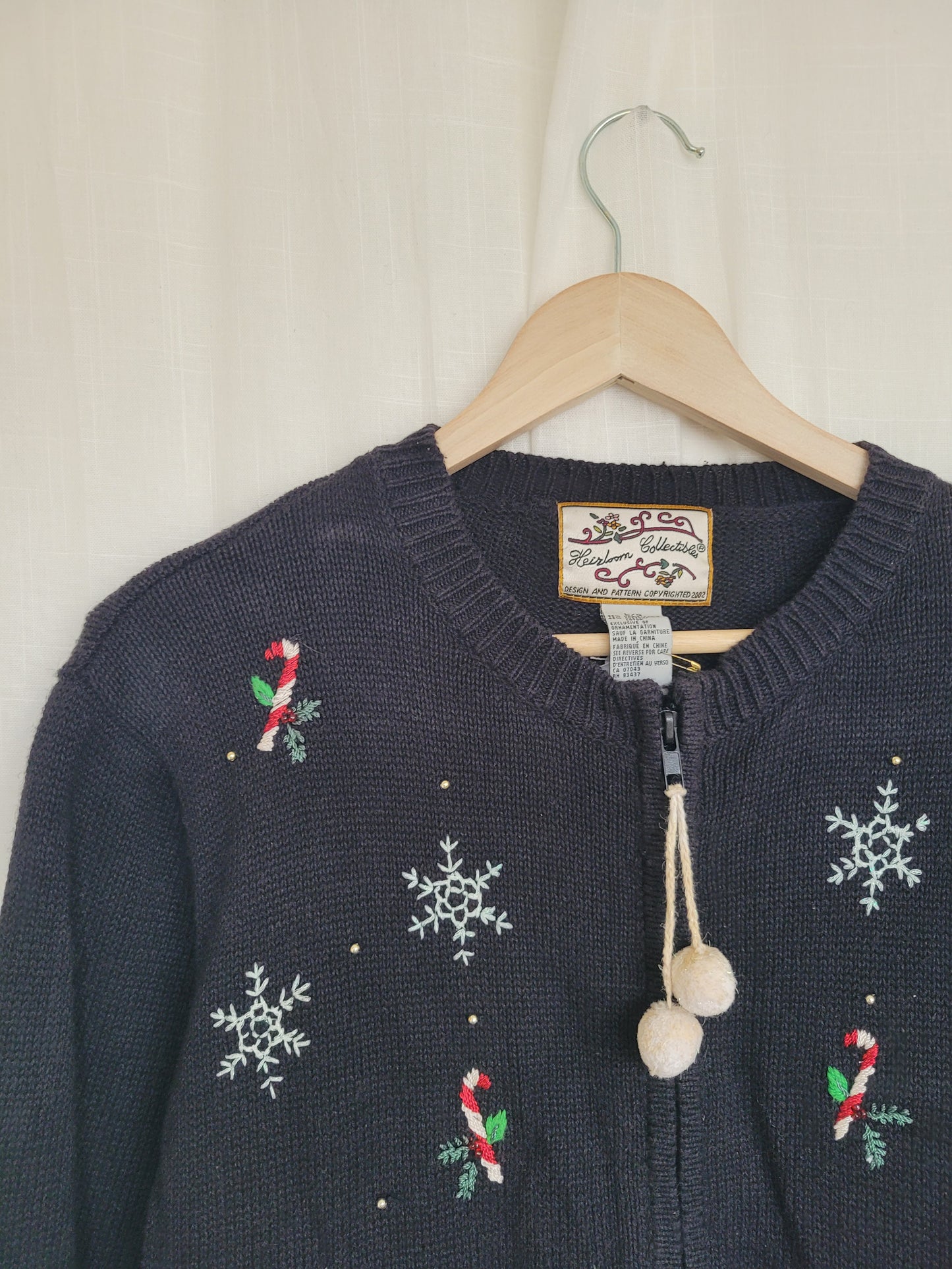 ❄️ Frosty Parade - vintage cardigan with snowmen - size M/L