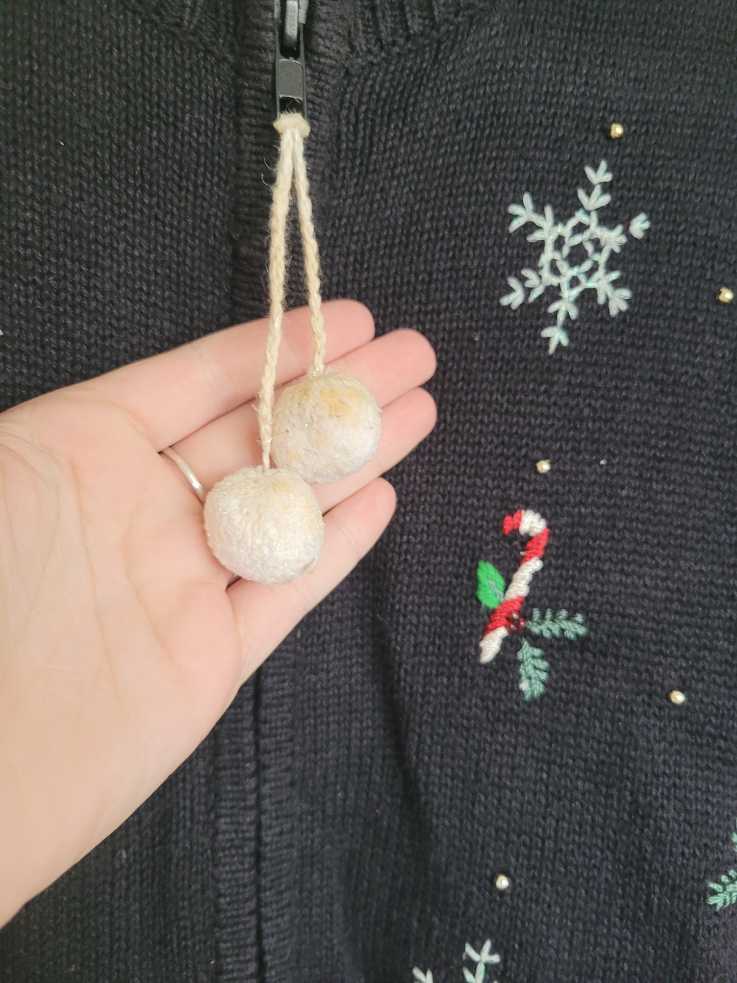 ❄️ Frosty Parade - vintage cardigan with snowmen - size M/L