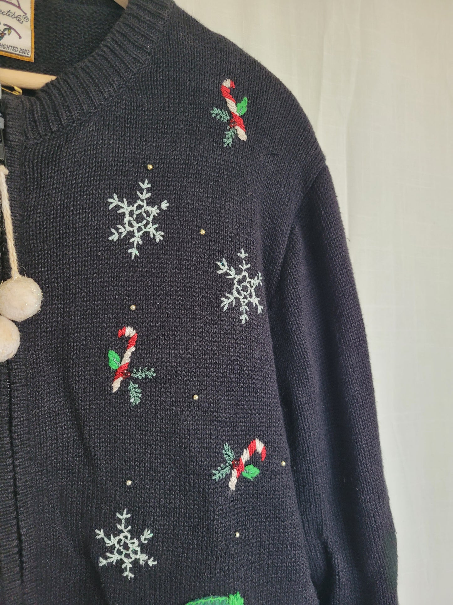 ❄️ Frosty Parade - vintage cardigan with snowmen - size M/L
