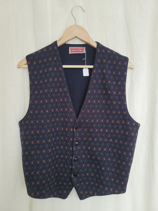 📚 Library Hall - vintage spencer with pattern - size M