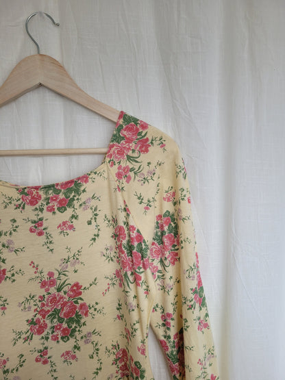 🌸 Buttercup Garden - vintage Laura Ashley dress - size L